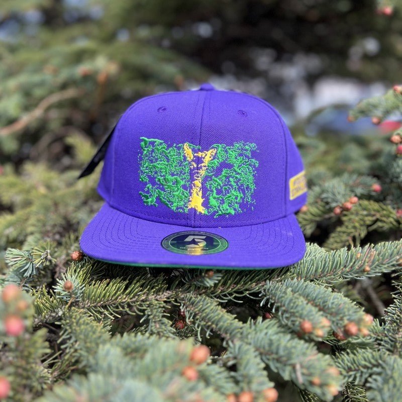 STIRNU BUKS flat cap FIVESTARS - purple/green - ELEVEN SPORTSWEAR - Evelostore