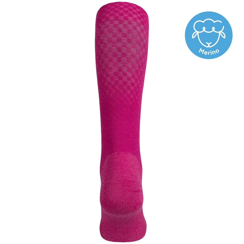 ELEVEN SPORTSWEAR Merino Lange Kompressionsstrümpfe - Fuchsia