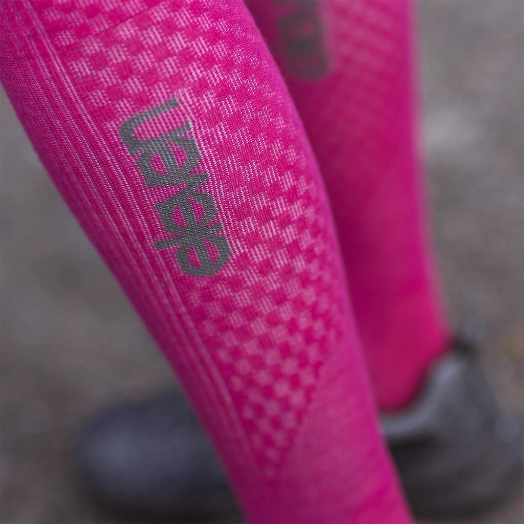 ELEVEN SPORTSWEAR Merino Lange Kompressionsstrümpfe - Fuchsia