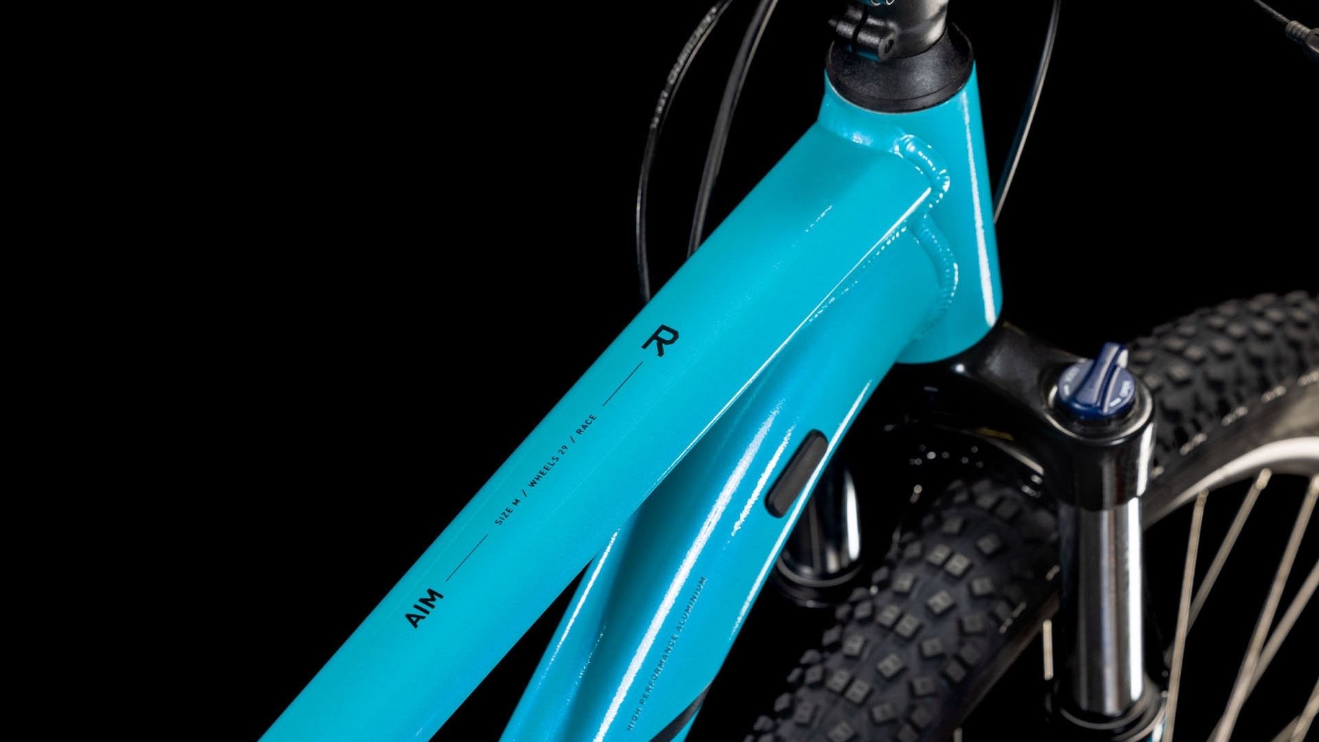 CUBE AIM RACE 29 mountain bike - swimmingpool´n´black - CUBE - Evelostore