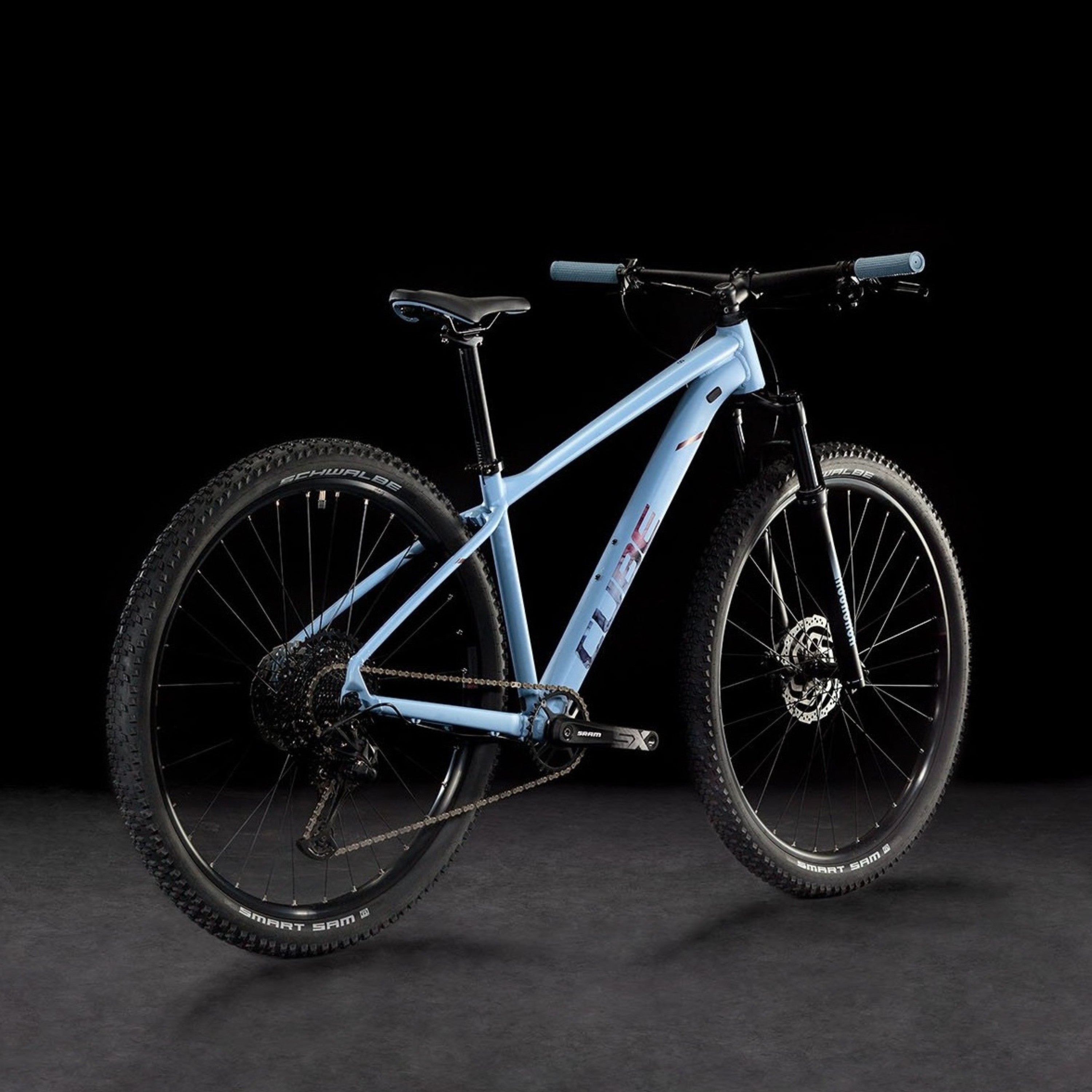 CUBE ATTENTION SLX 29 mountain bike - pigeonblue´n´rubyred