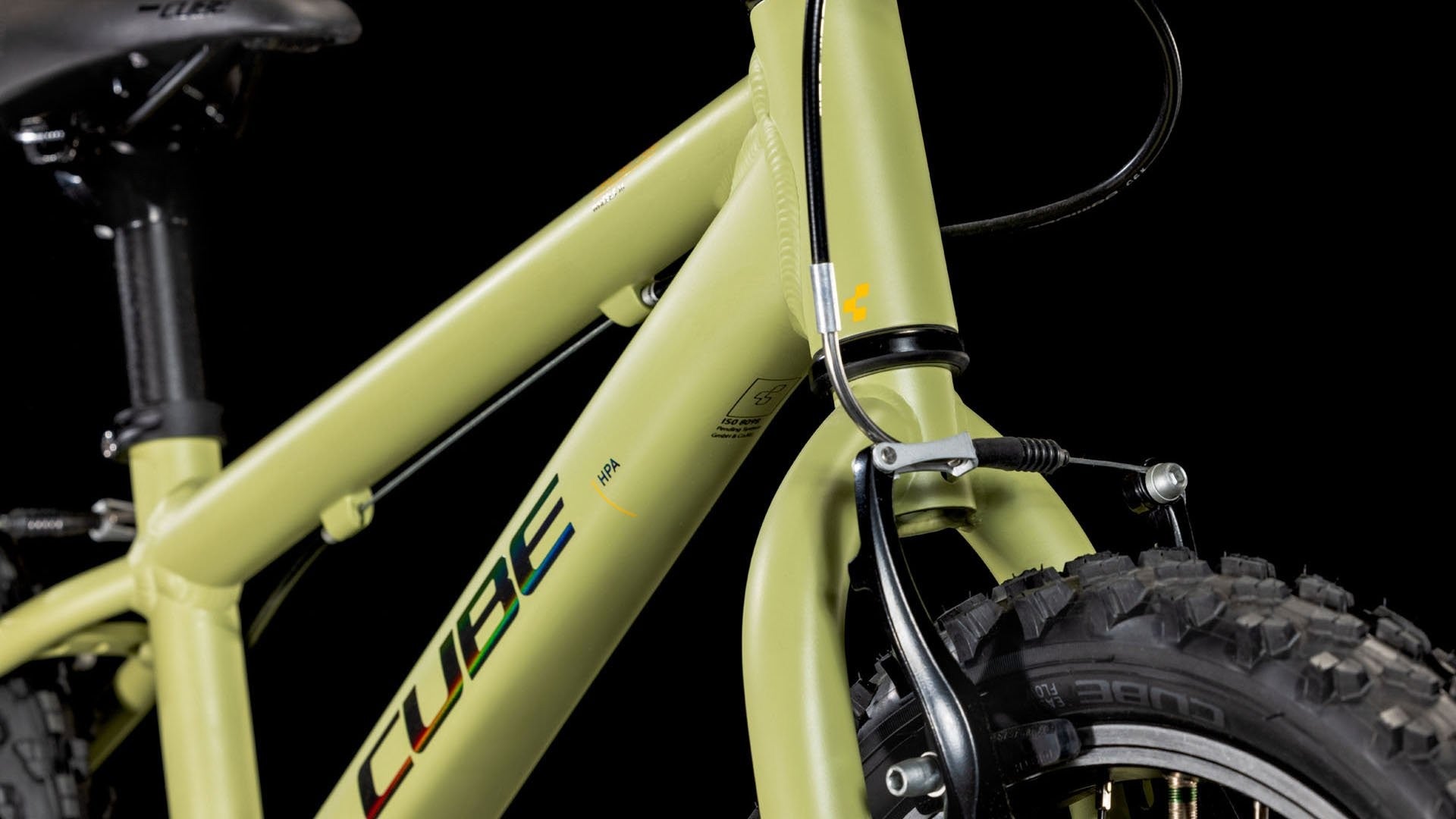 CUBE ACID 160 children bicycle - lightolive/orange - CUBE - Evelostore