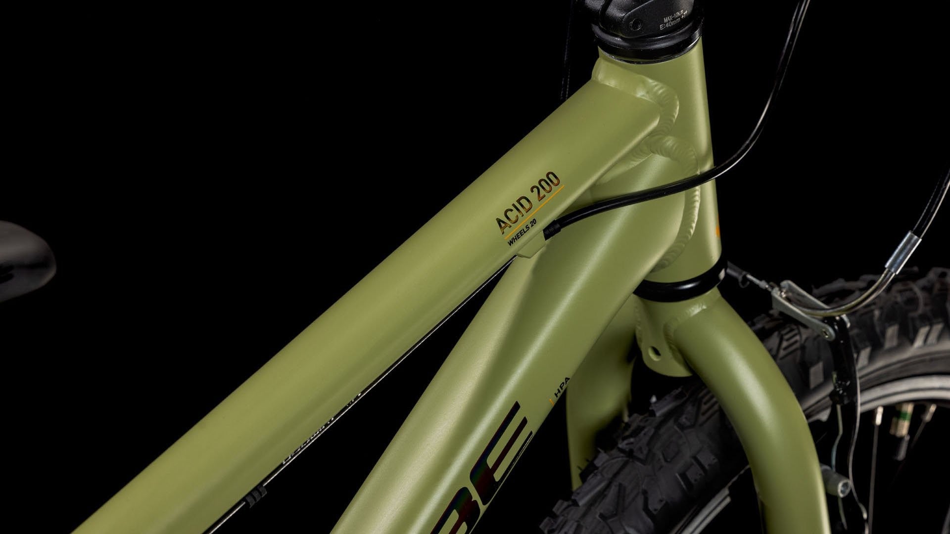 CUBE ACID 200 children bicycle - lightolive/orange