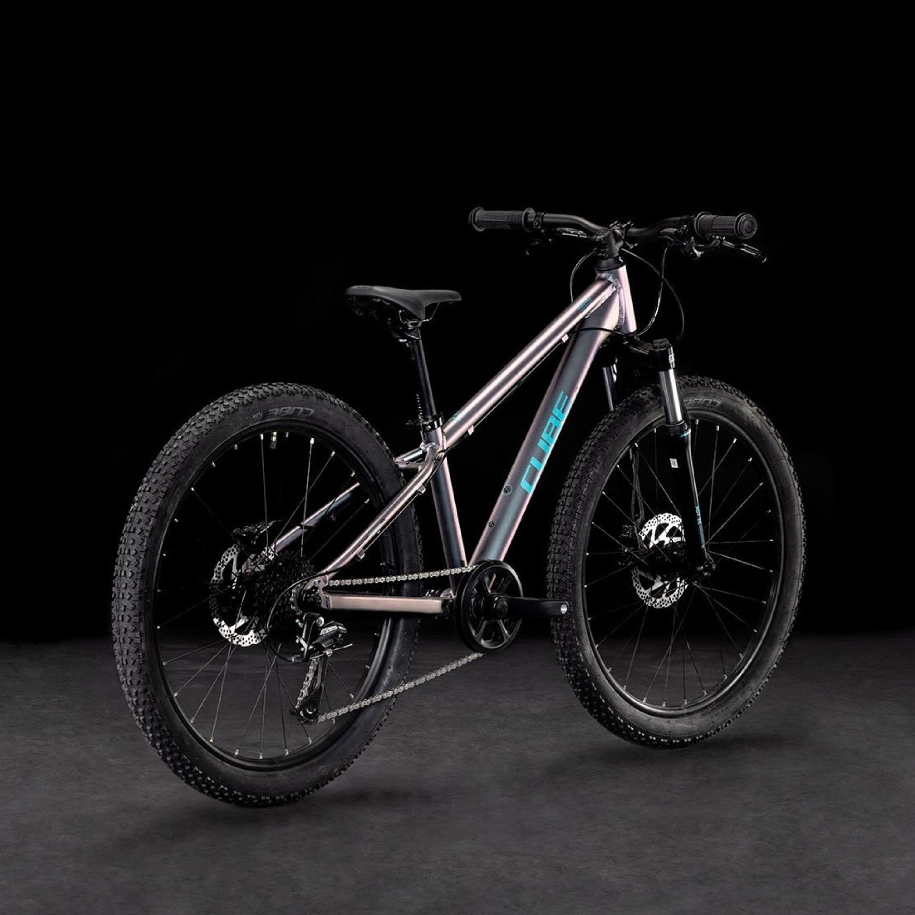 CUBE ACID 240 DISC children bicycle - galactic/cyan - CUBE - Evelostore
