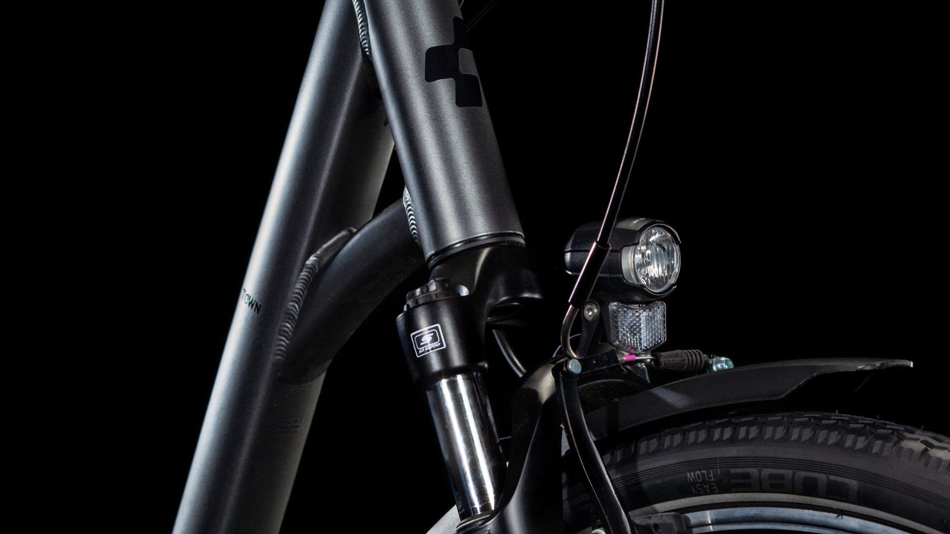 CUBE TOWN ONE 28 city bike - slateblack´n´lunar - CUBE - Evelostore