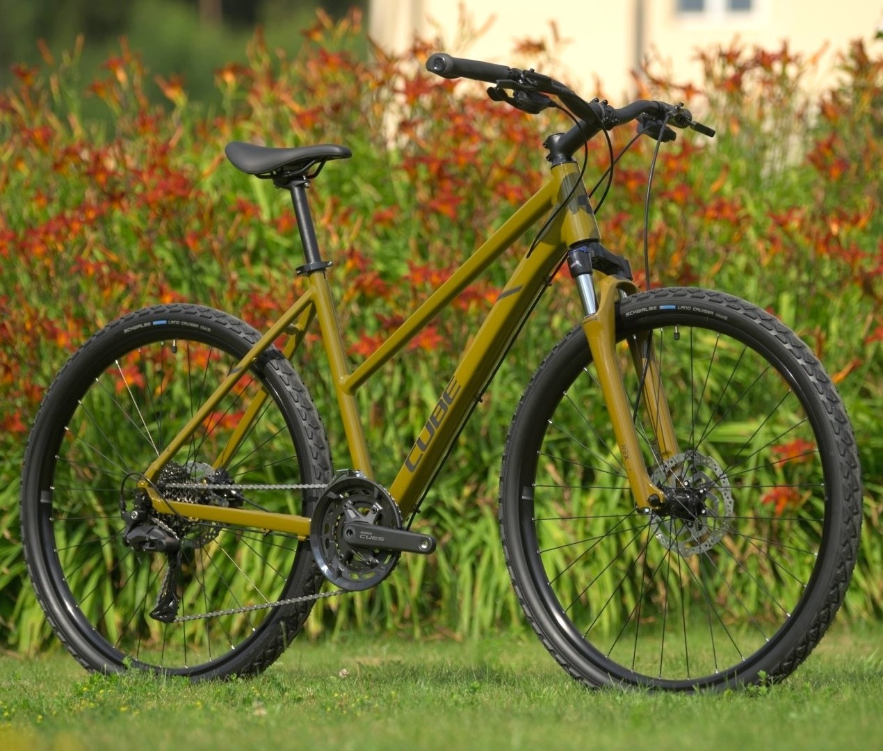 CUBE NATURE PRO Trapeze trekking bike - willowgreen n black