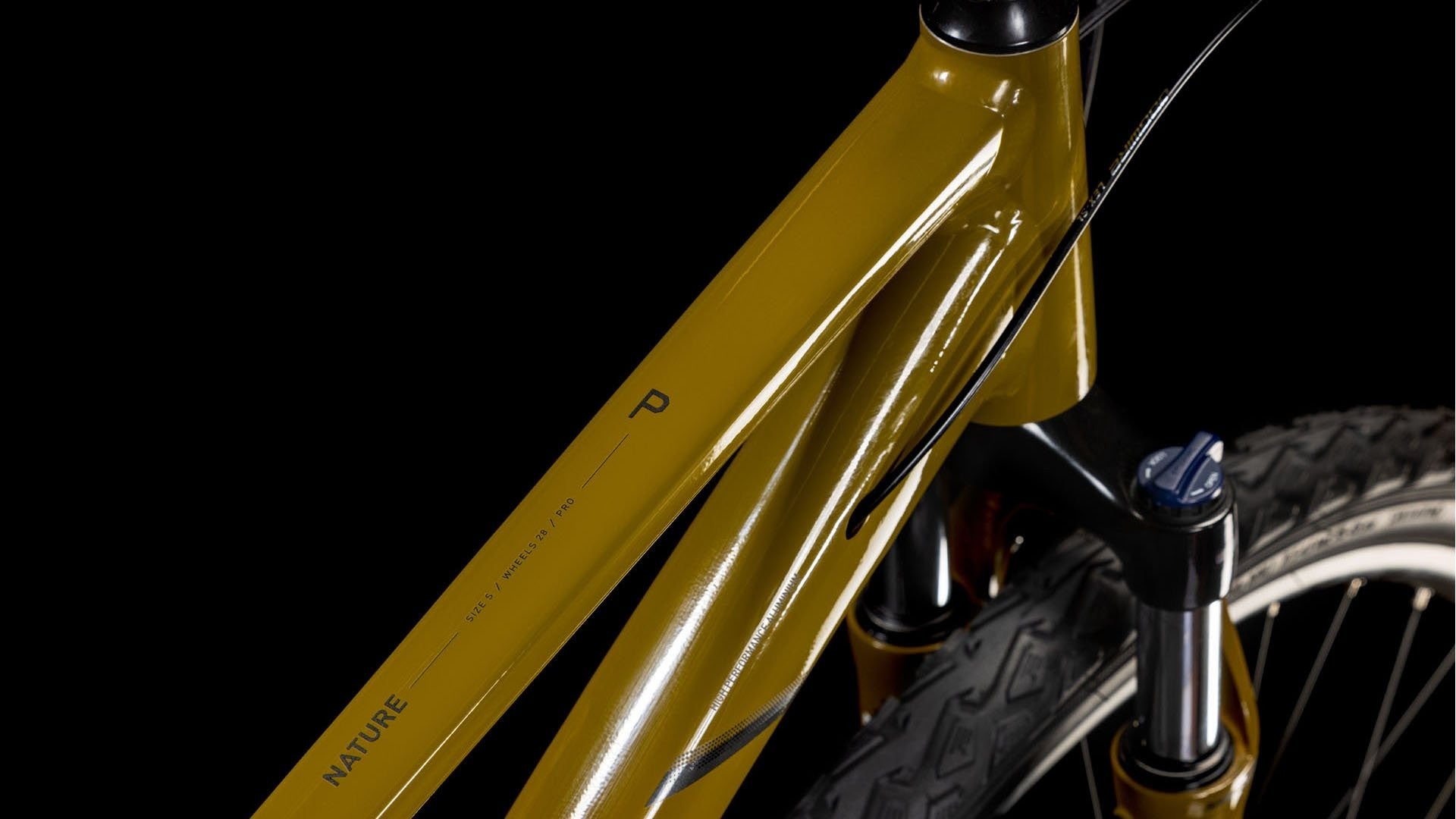 CUBE NATURE PRO Bicicletta da trekking Trapezio - verde salice e nero