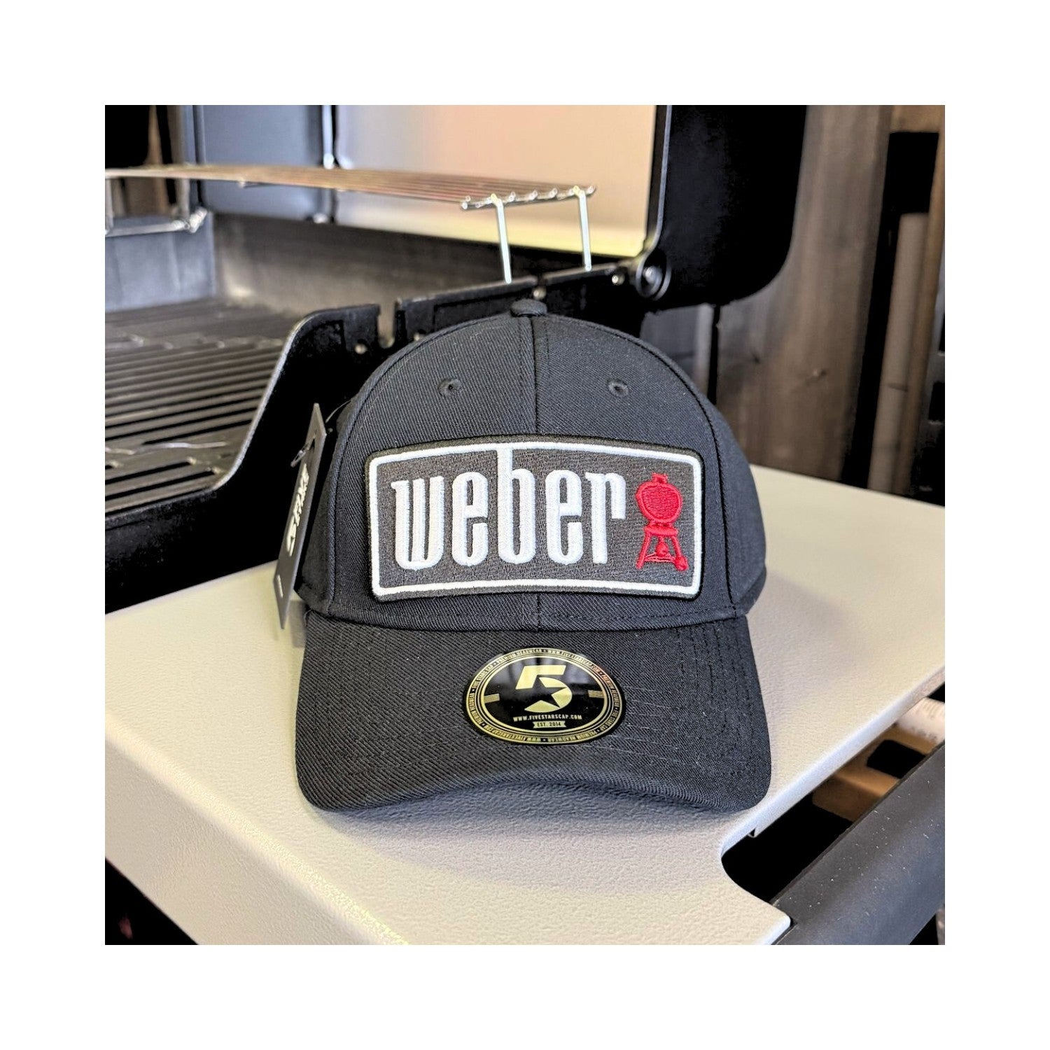 WEBER X EVELOSTORE curved cap FIVESTARS - black/white/red