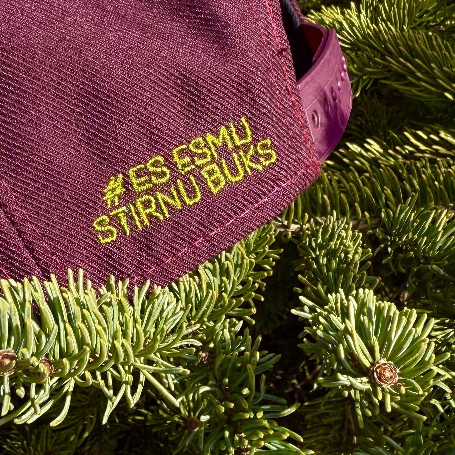 STIRNU BUKS cepure ar saliektu nagu FIVESTARS bordo