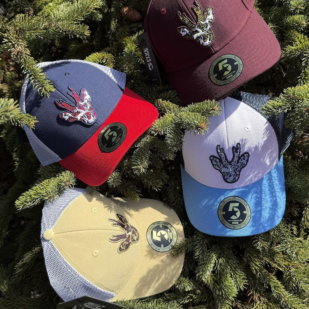 STIRNU BUKS cepure ar saliektu nagu FIVESTARS bordo