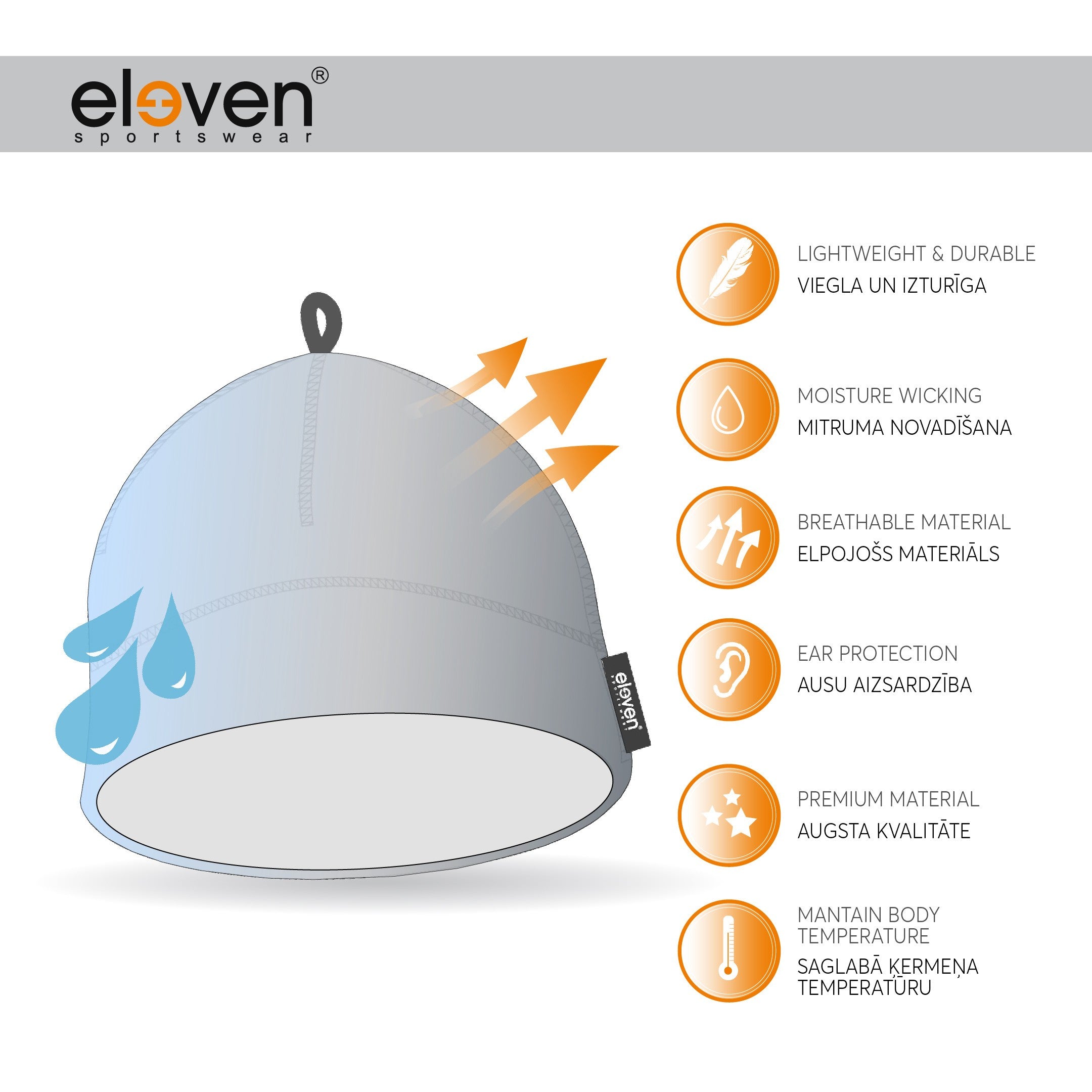 ELEVEN SPORTSWEAR MATTY beanie Stirnu Buks - pink