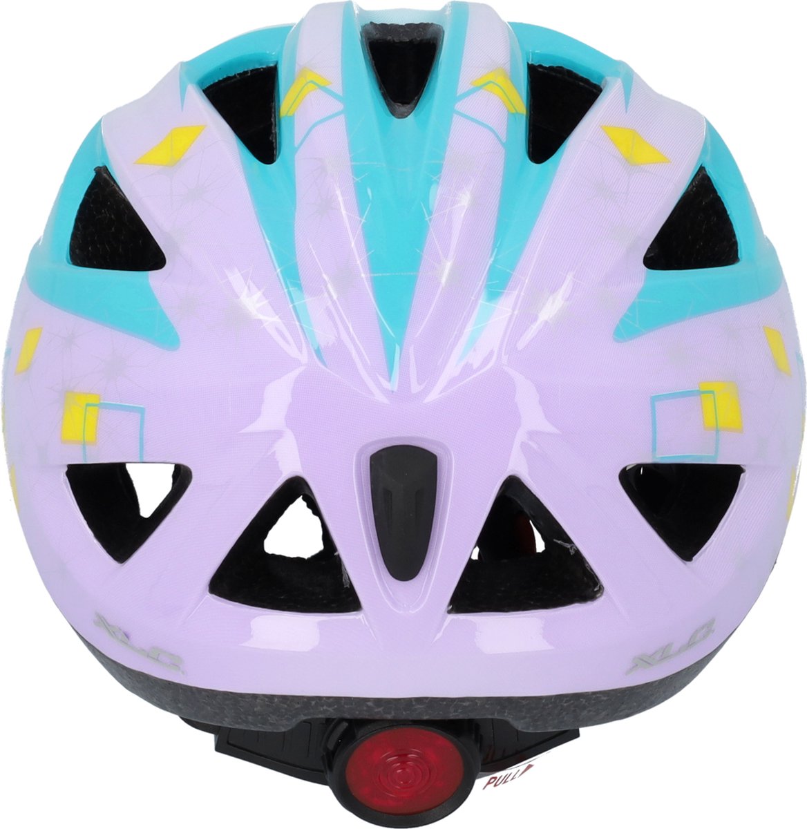 XLC CATWALK BH-C17 Fahrradhelm mit Rücklicht – Mint/Lila