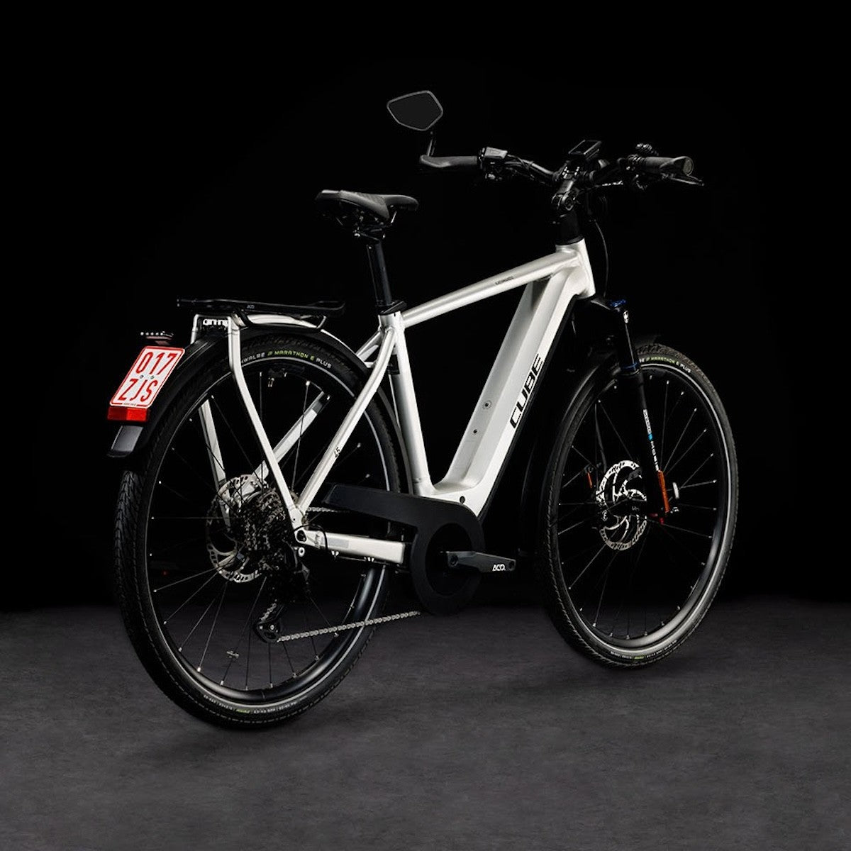 CUBE KATHMANDU HYBRID 45 750 28 electric bike - grey´n´reflex - CUBE - Evelostore