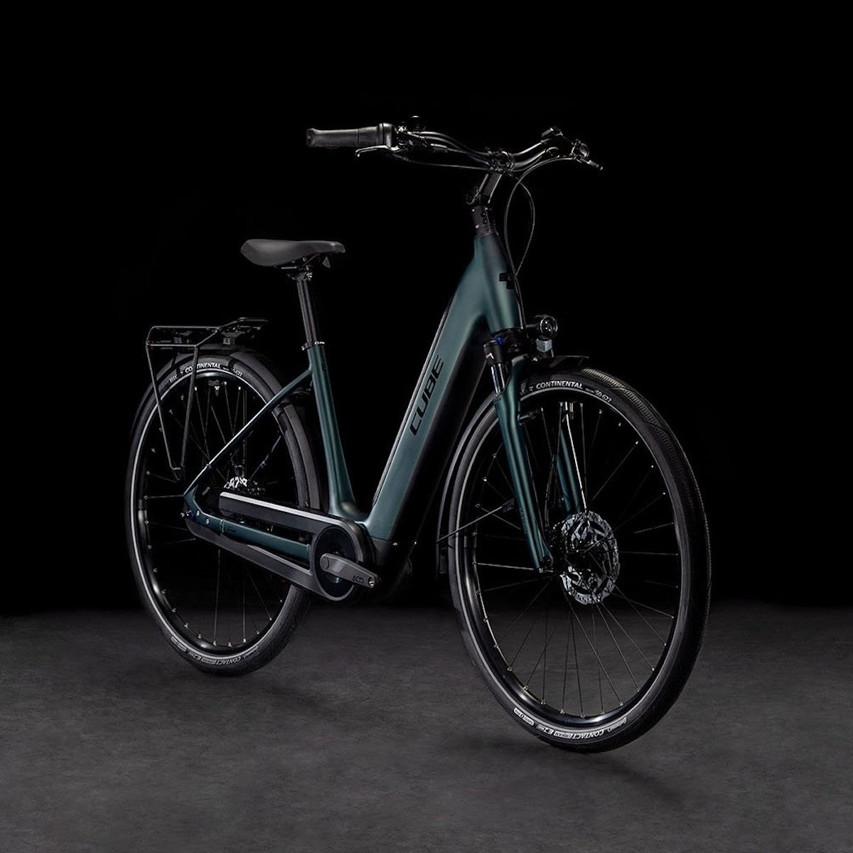 CUBE SUPREME RT HYBRID COMFORT EX 500 28 electric bike - viridian´n´black - CUBE - Evelostore
