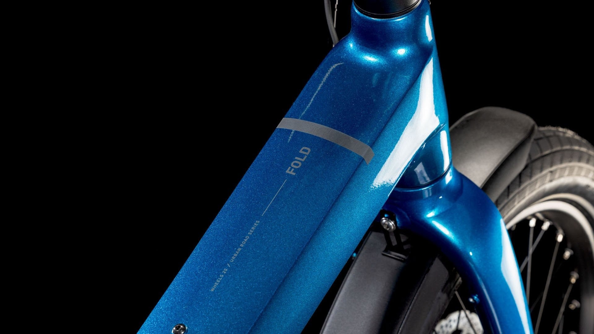 CUBE FOLD HYBRID COMFORT 500 20 electric folding bike - electricblue´n´reflex - CUBE - Evelostore