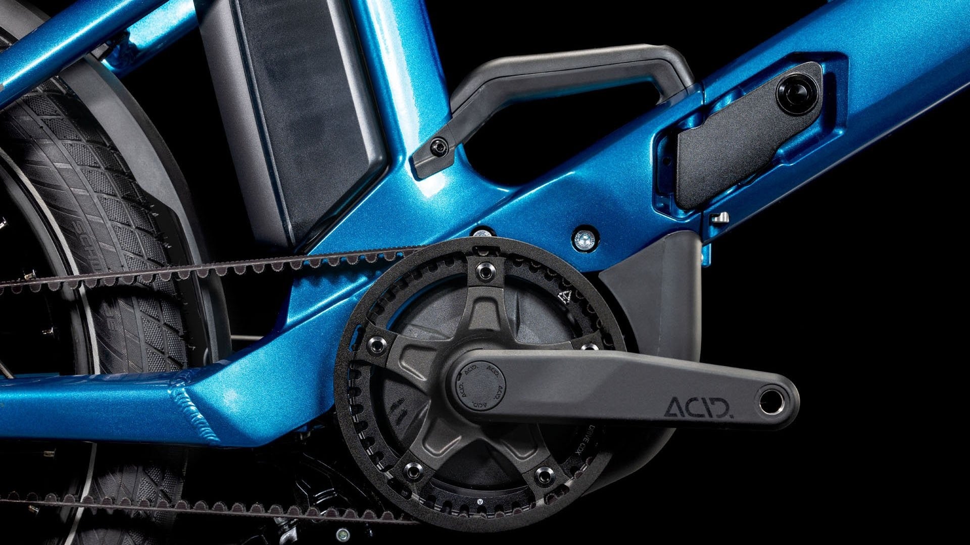 CUBE FOLD HYBRID COMFORT 500 20 electric folding bike - electricblue´n´reflex - CUBE - Evelostore