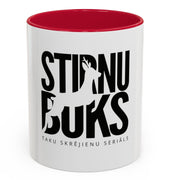 STIRNU BUKS ceramic mug with colourful inside and handle – red - ELEVEN SPORTSWEAR - Evelostore