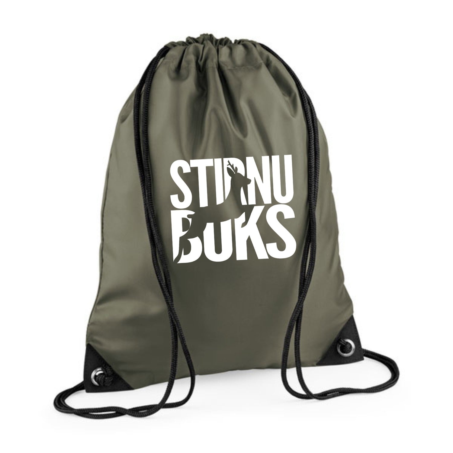 STIRNU BUKS drawstring bag 11L - green