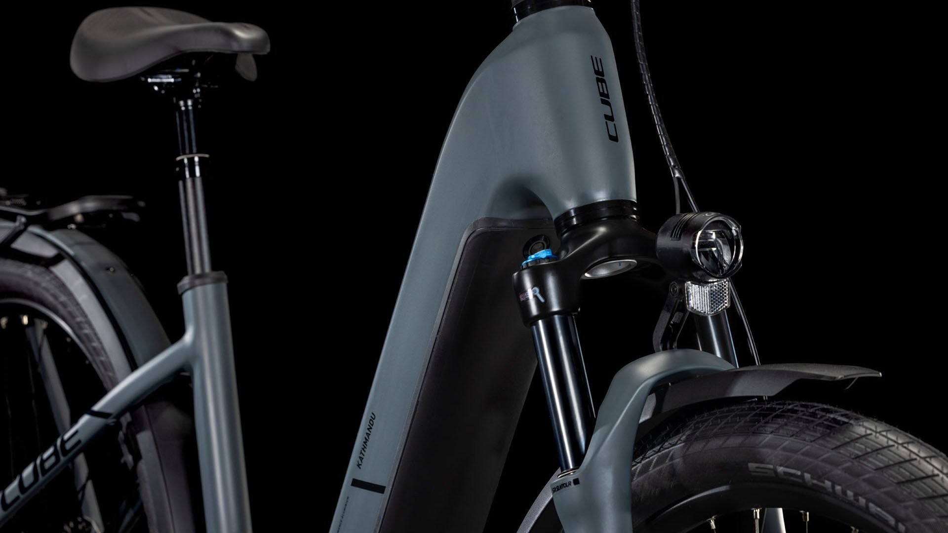 CUBE KATHMANDU HYBRID ONE 800 28 electric bike - shadowgrey´n´black - CUBE - Evelostore