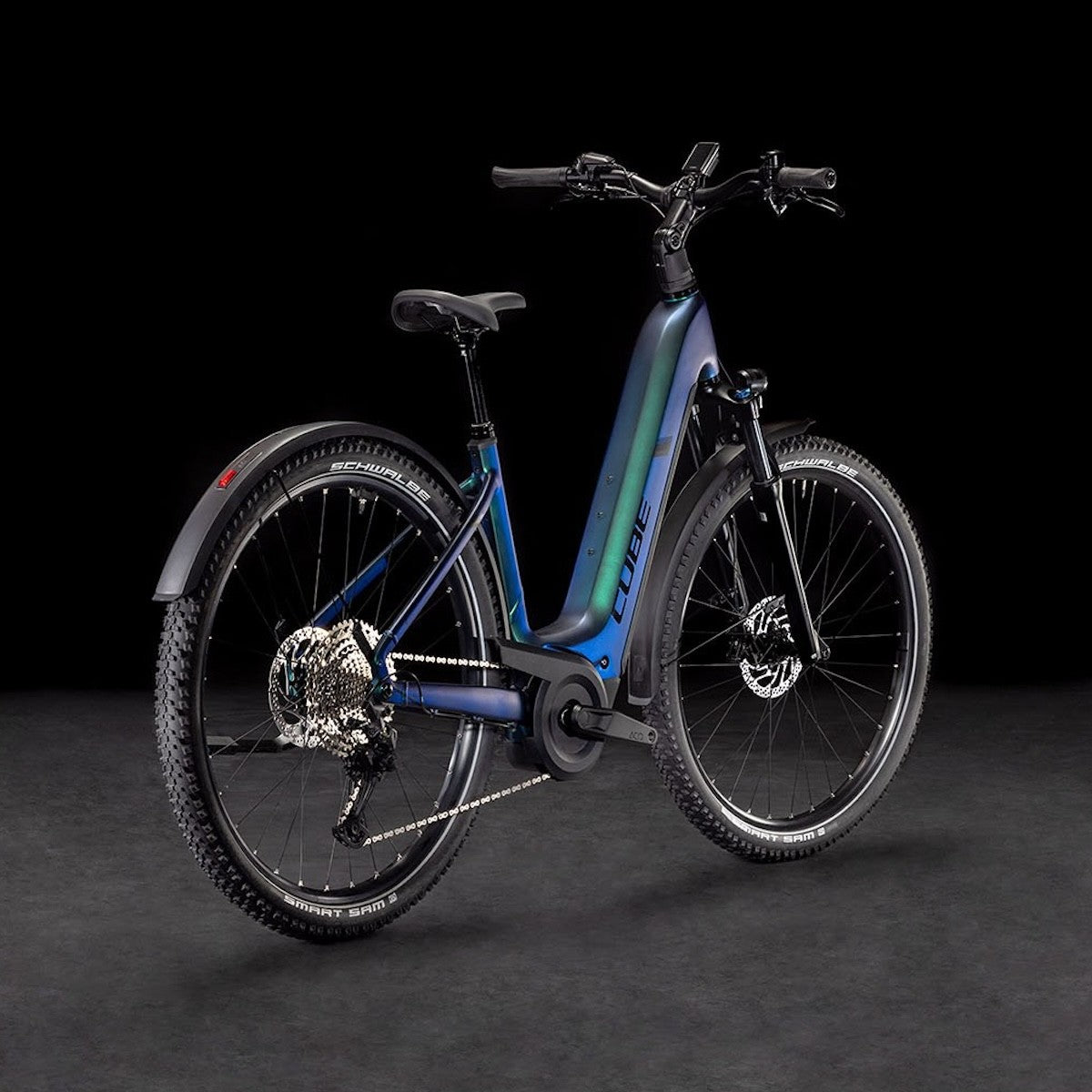 CUBE NURIDE HYBRID EXC 800 ALLROAD 28 electric bike - goblin´n´black - CUBE - Evelostore
