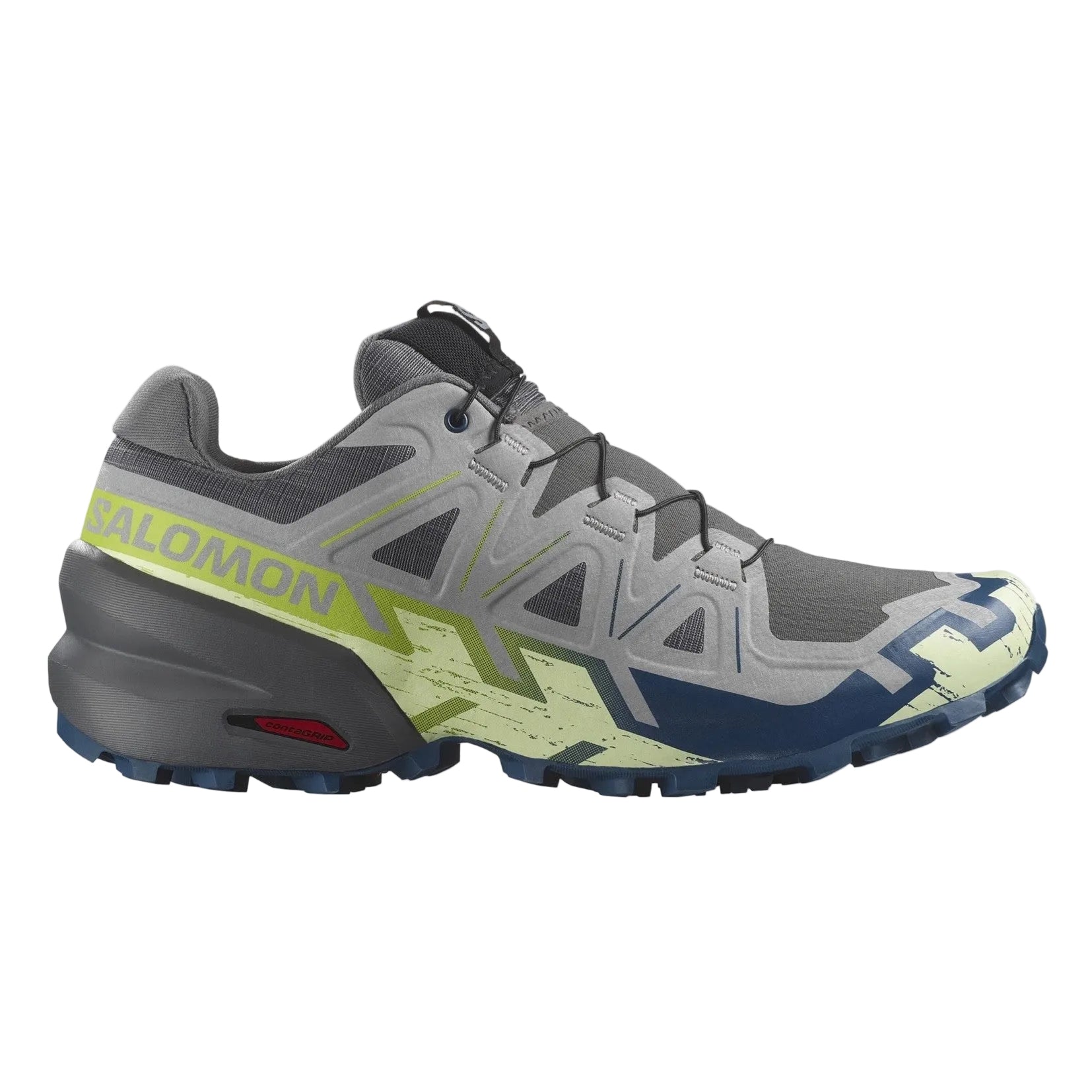SALOMON SPEEDCROSS 6 trail running shoes - grey/green
