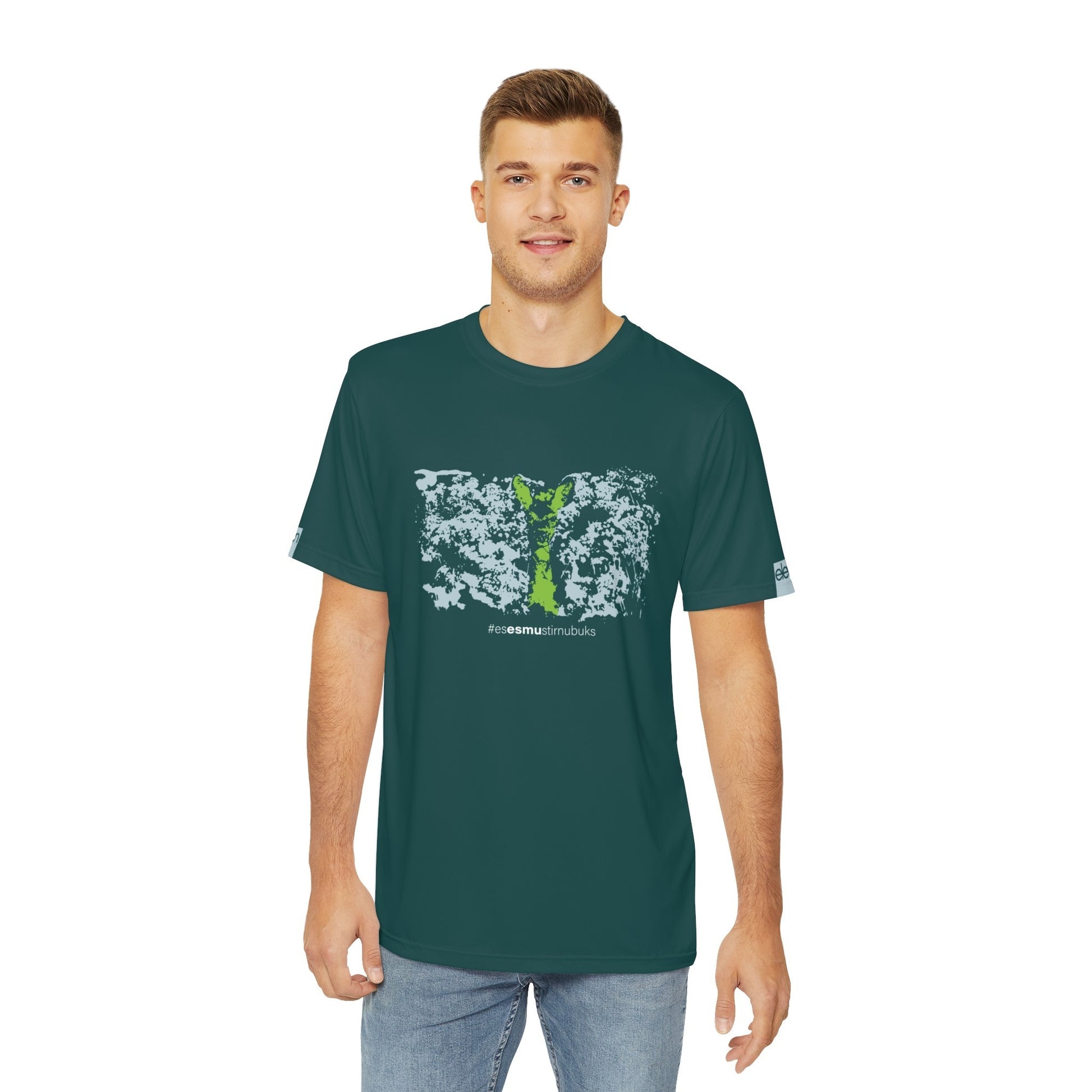 ELEVEN SPORTSWEAR classic sports t-shirt STIRNU BUKS 11TH - dark green - ELEVEN SPORTSWEAR - Evelostore