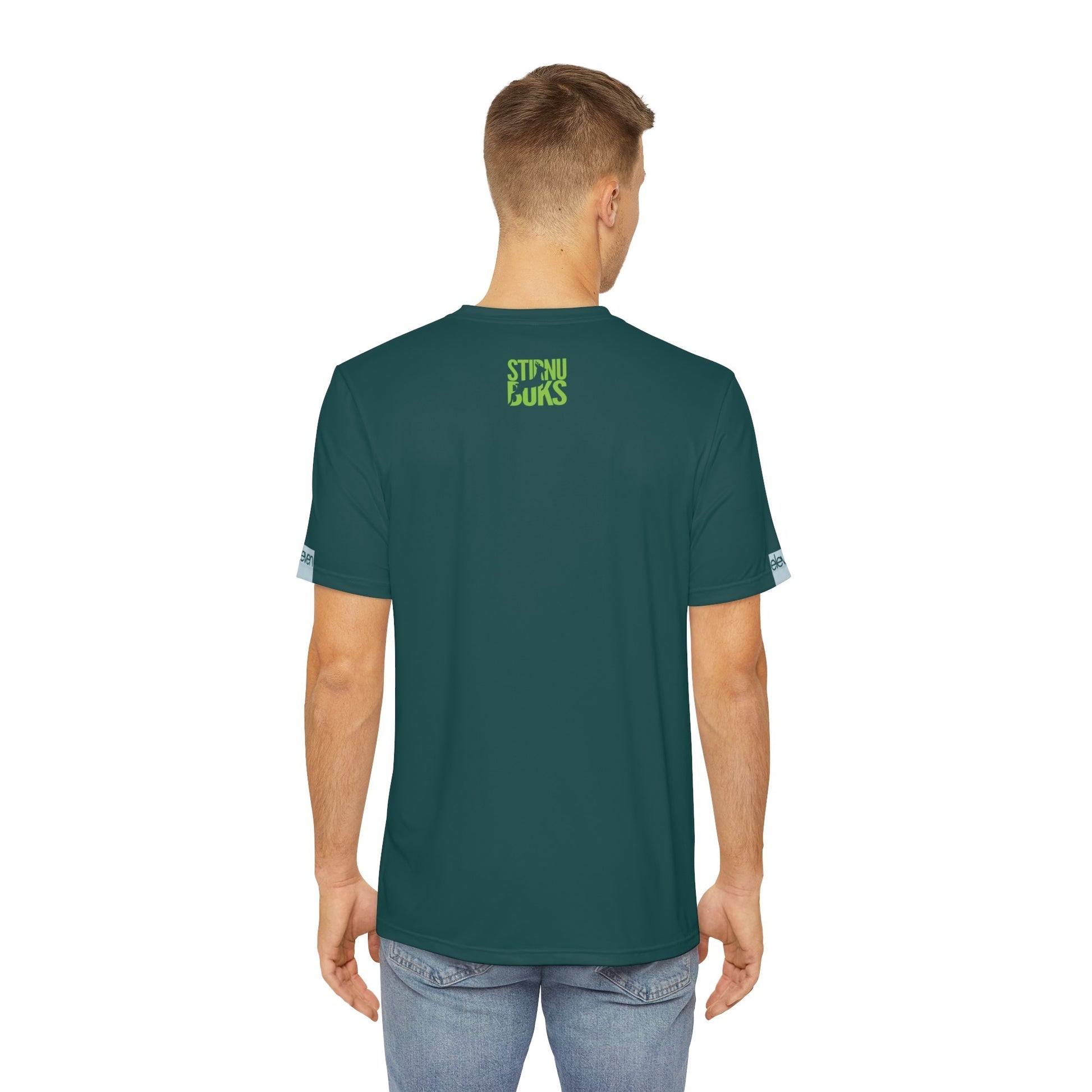 ELEVEN SPORTSWEAR classic sports t-shirt STIRNU BUKS 11TH - dark green - ELEVEN SPORTSWEAR - Evelostore