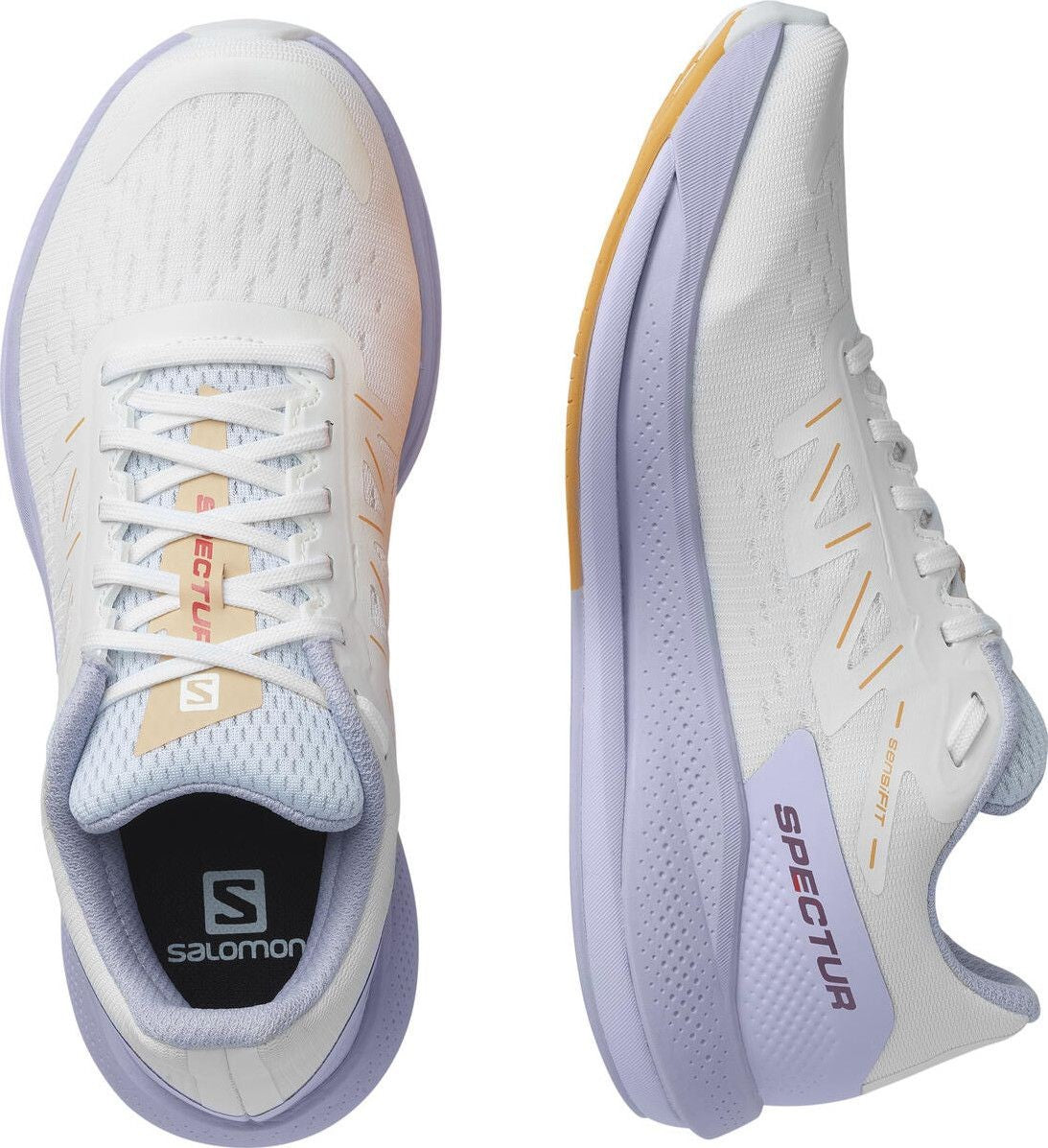 SALOMON SPECTUR W trail running shoes - white/purple/orange