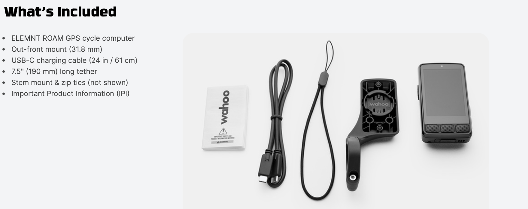 WAHOO ELEMNT ROAM 3 GPS dviračių kompiuteris