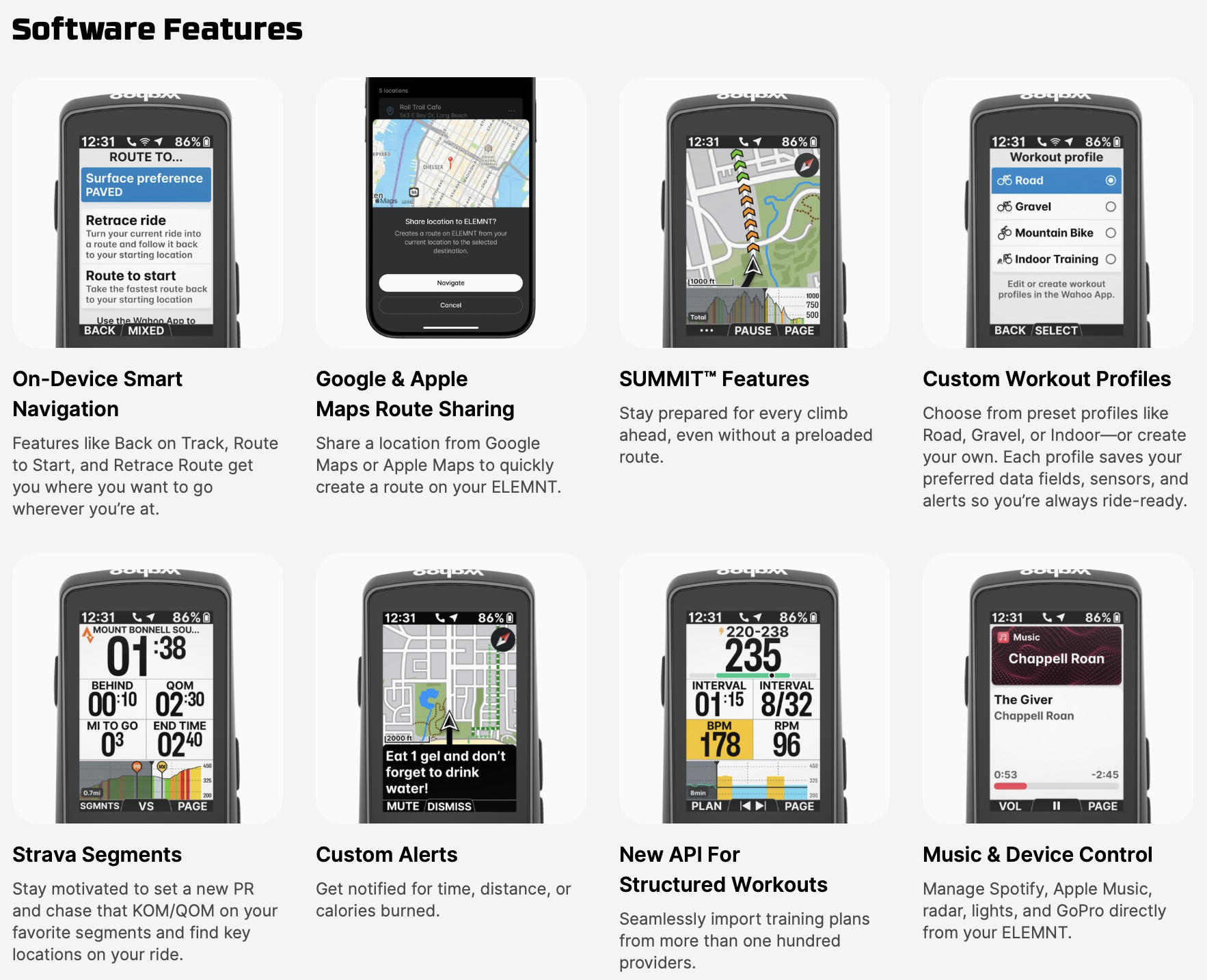 WAHOO ELEMNT BOLT 3 GPS dviračio kompiuteris