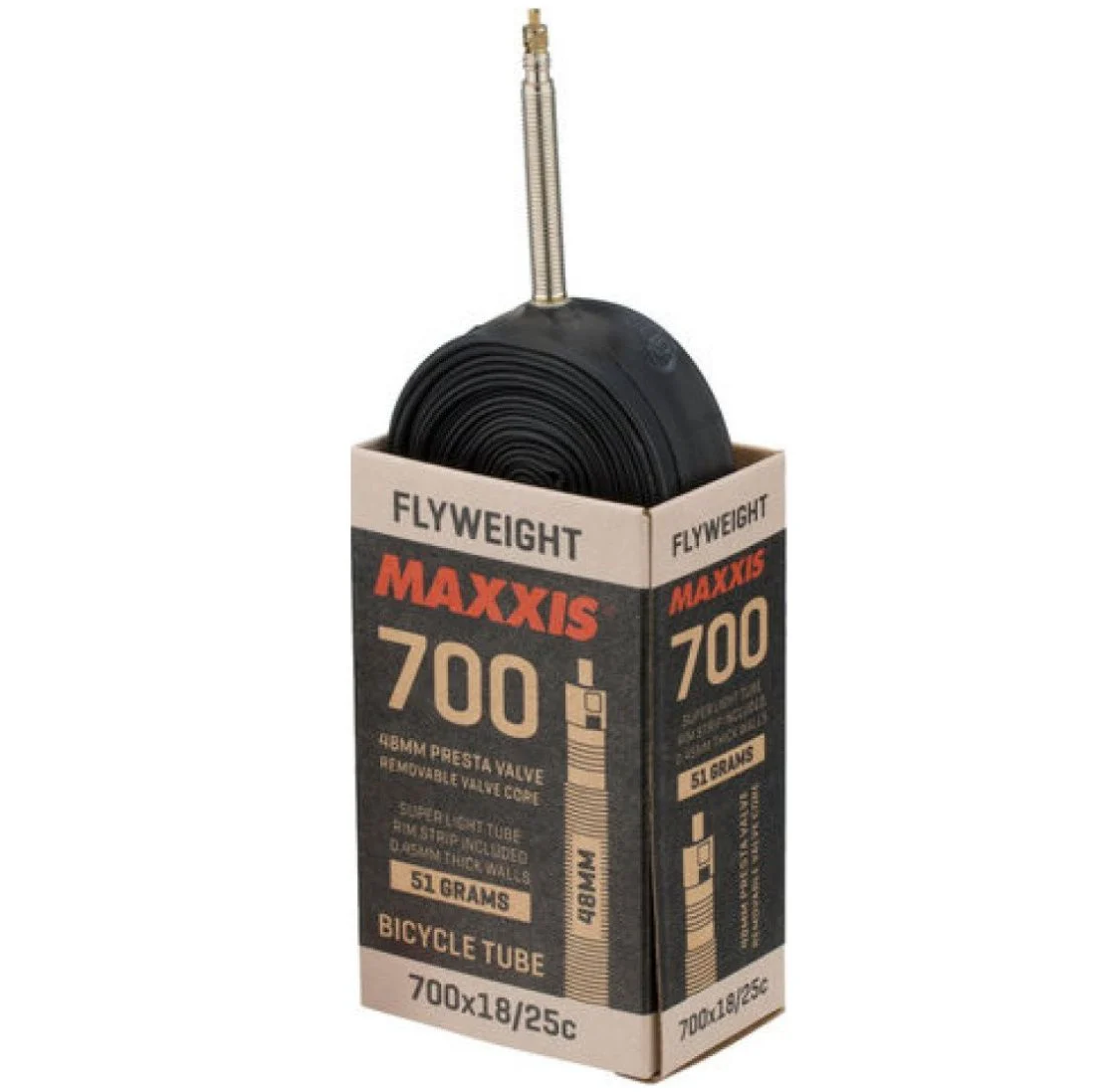 MAXXIS FLYWEIGHT 700 x 18-25C PRESTA RVC tube - 48 mm