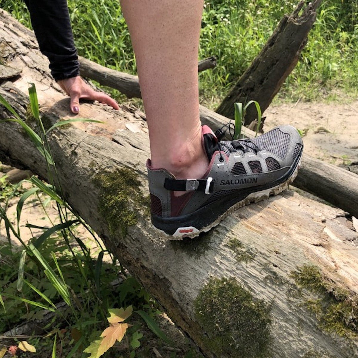 SALOMON TECHAMPHIBIAN 5 hiking shoes - peat/green - SALOMON - Evelostore