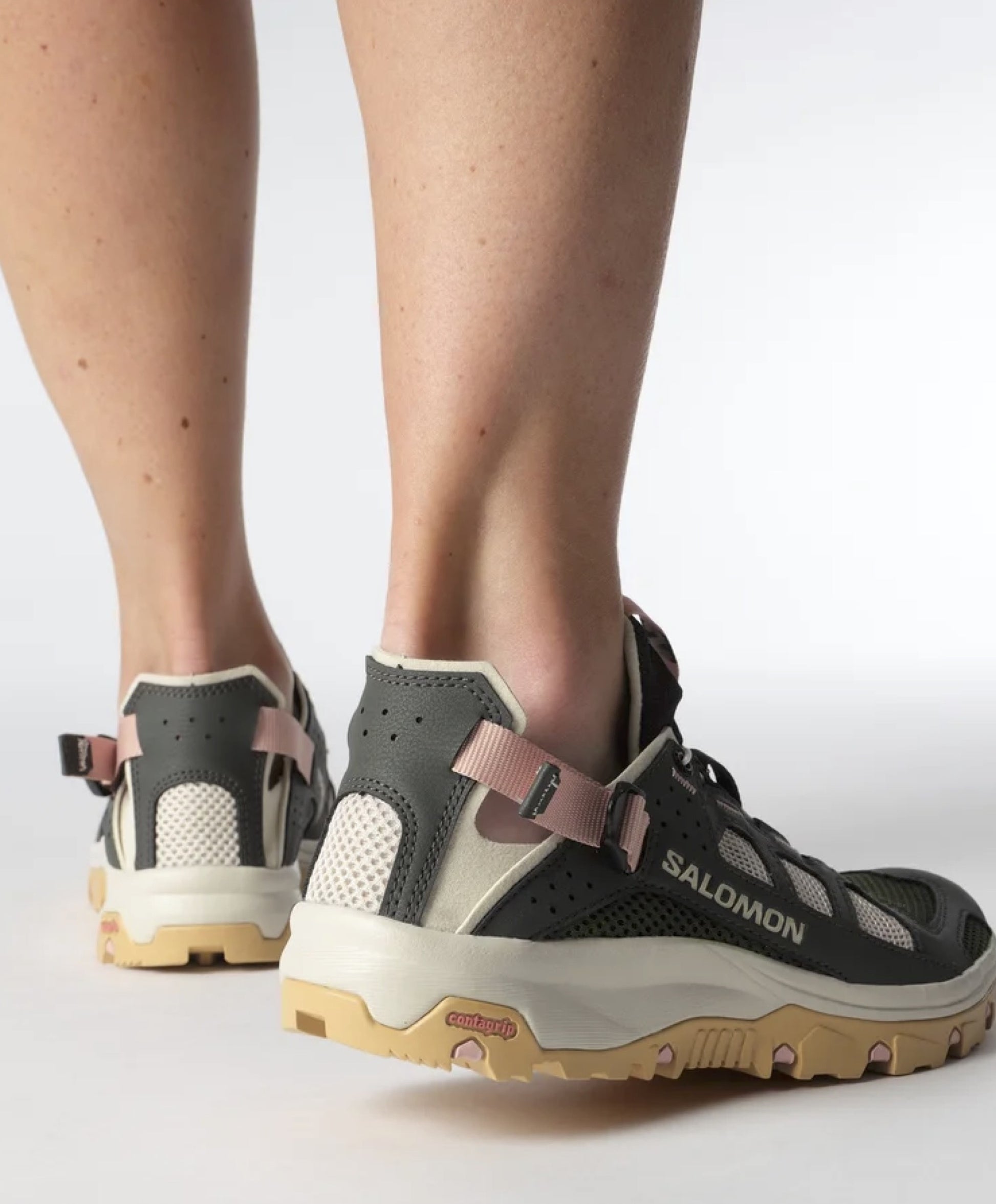 SALOMON TECHAMPHIBIAN 5 hiking shoes - peat/green - SALOMON - Evelostore