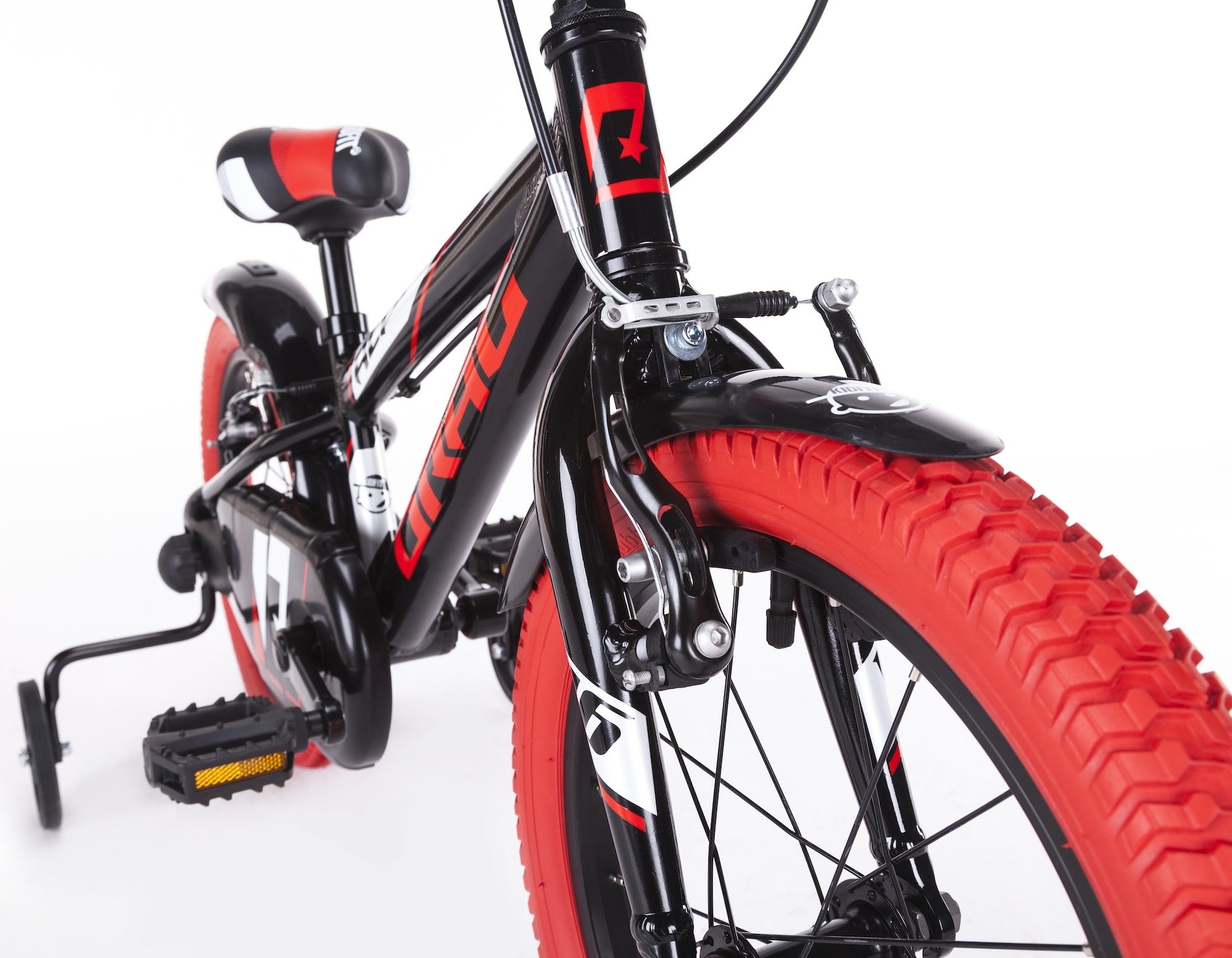 DRAG ALPHA 16 kids bike - black/red - DRAG - Evelostore
