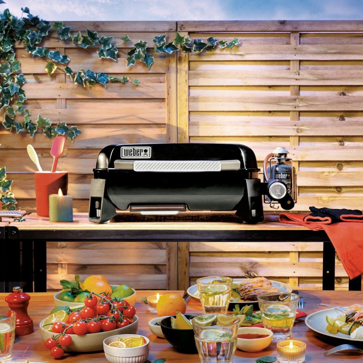 WEBER SLATE GP 43 cm Premium Griddle Gas Grill – 1501161 - WEBER - Evelostore