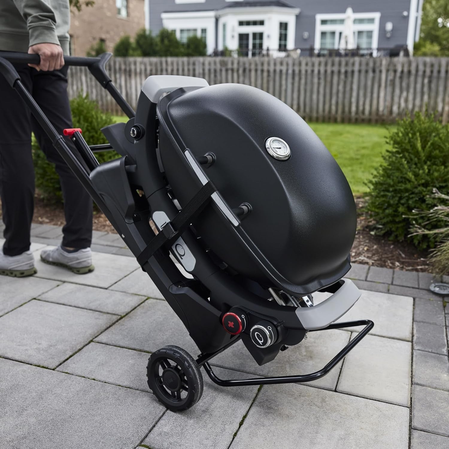 WEBER Portable Cart - Compatible with Weber Q barbecues, 3400856 - WEBER - Evelostore