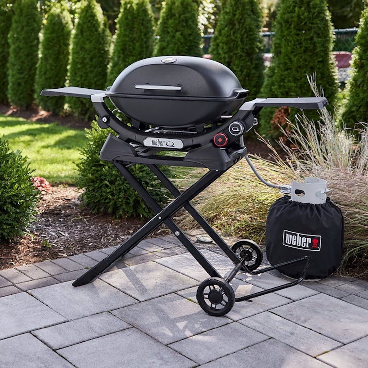 WEBER Portable Cart - Compatible with Weber Q barbecues, 3400856 - WEBER - Evelostore