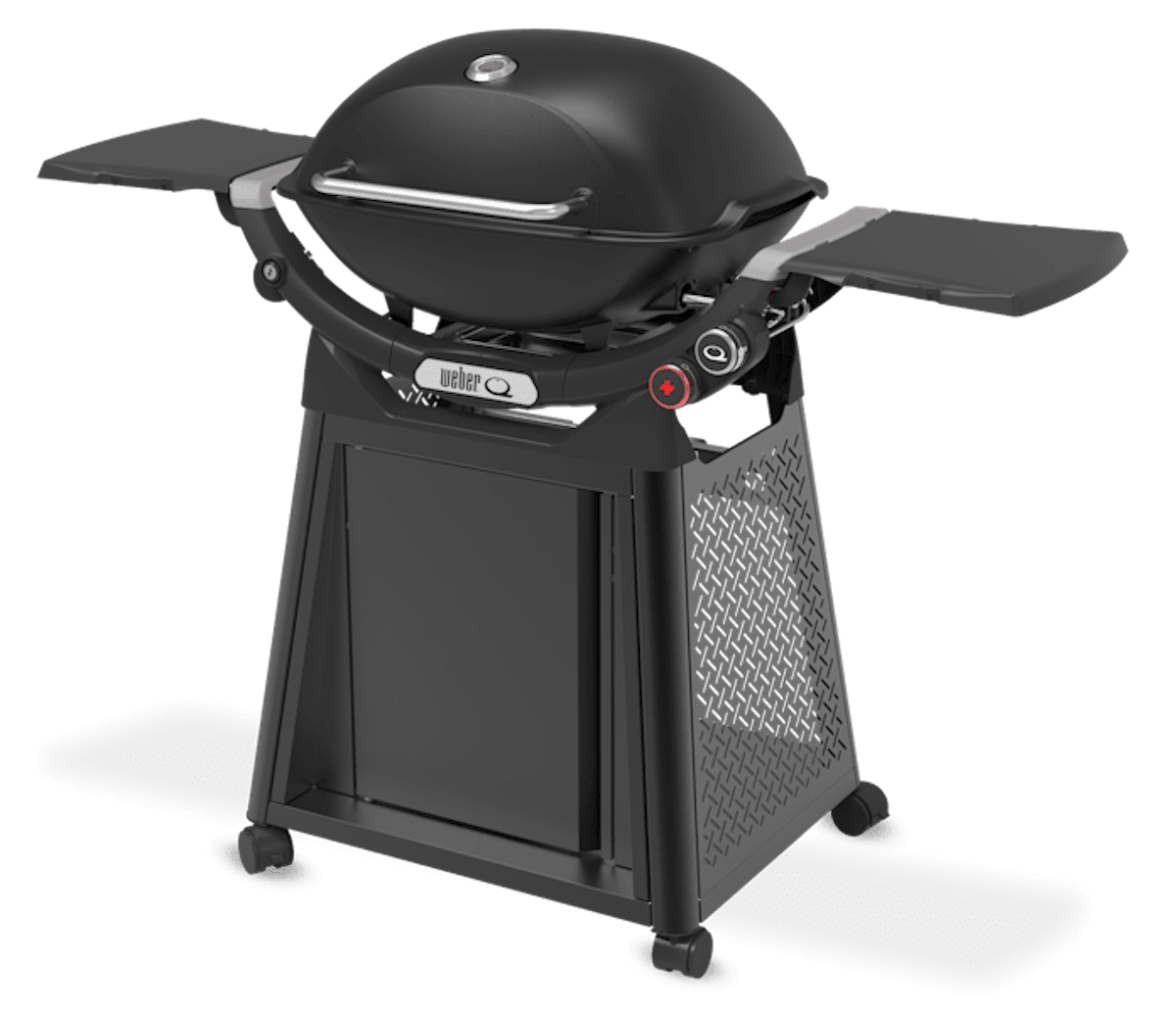 WEBER Q 3200N+ gas grill with side tables and premium cart, 1501137 - WEBER - Evelostore