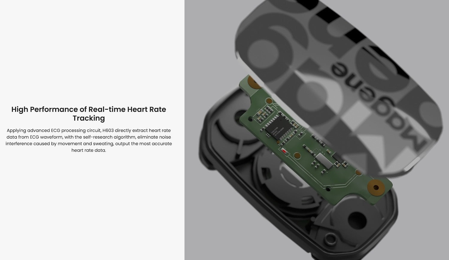 MAGENE H603 heart rate monitor - white - MAGENE - Evelostore