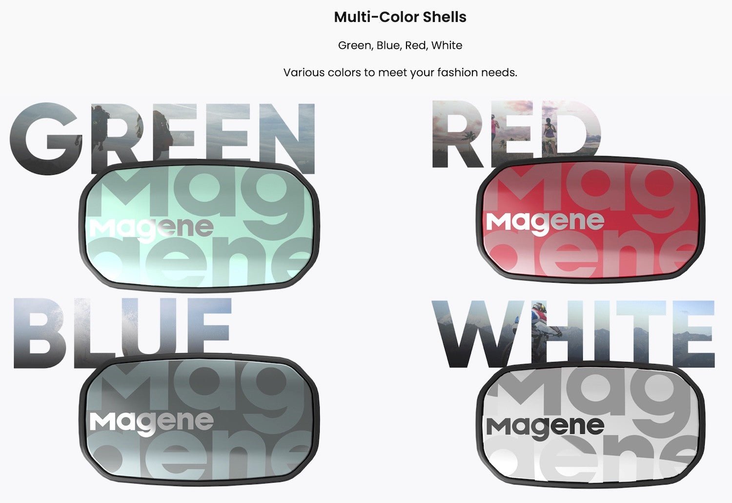 MAGENE H603 heart rate monitor - white - MAGENE - Evelostore