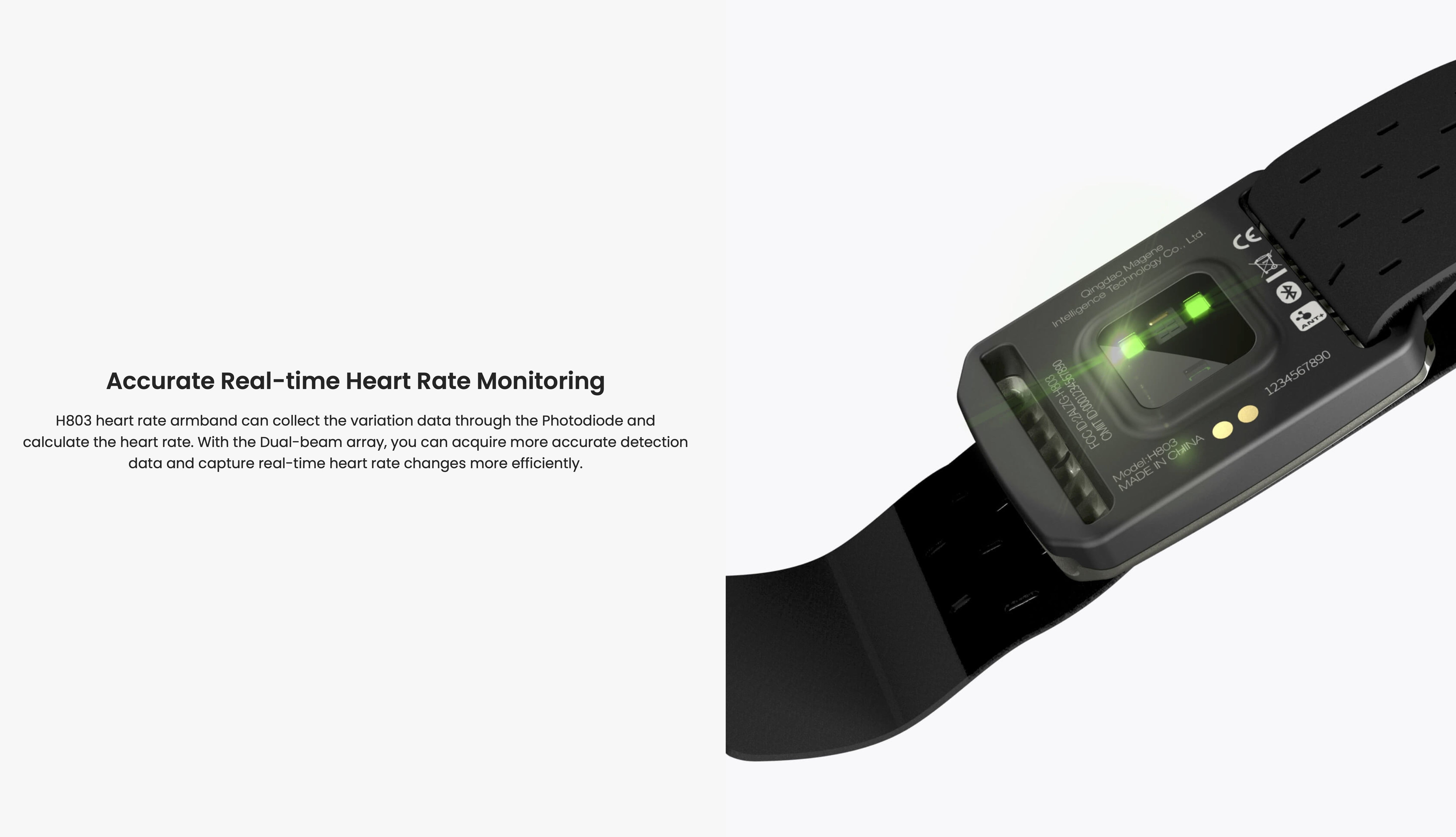 MAGENE H803 heart rate armband - black - MAGENE - Evelostore