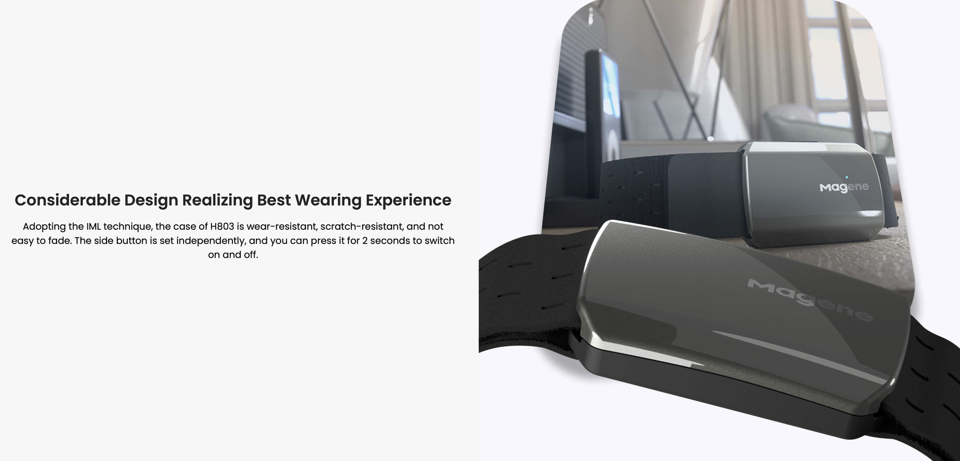 MAGENE H803 heart rate armband - black - MAGENE - Evelostore