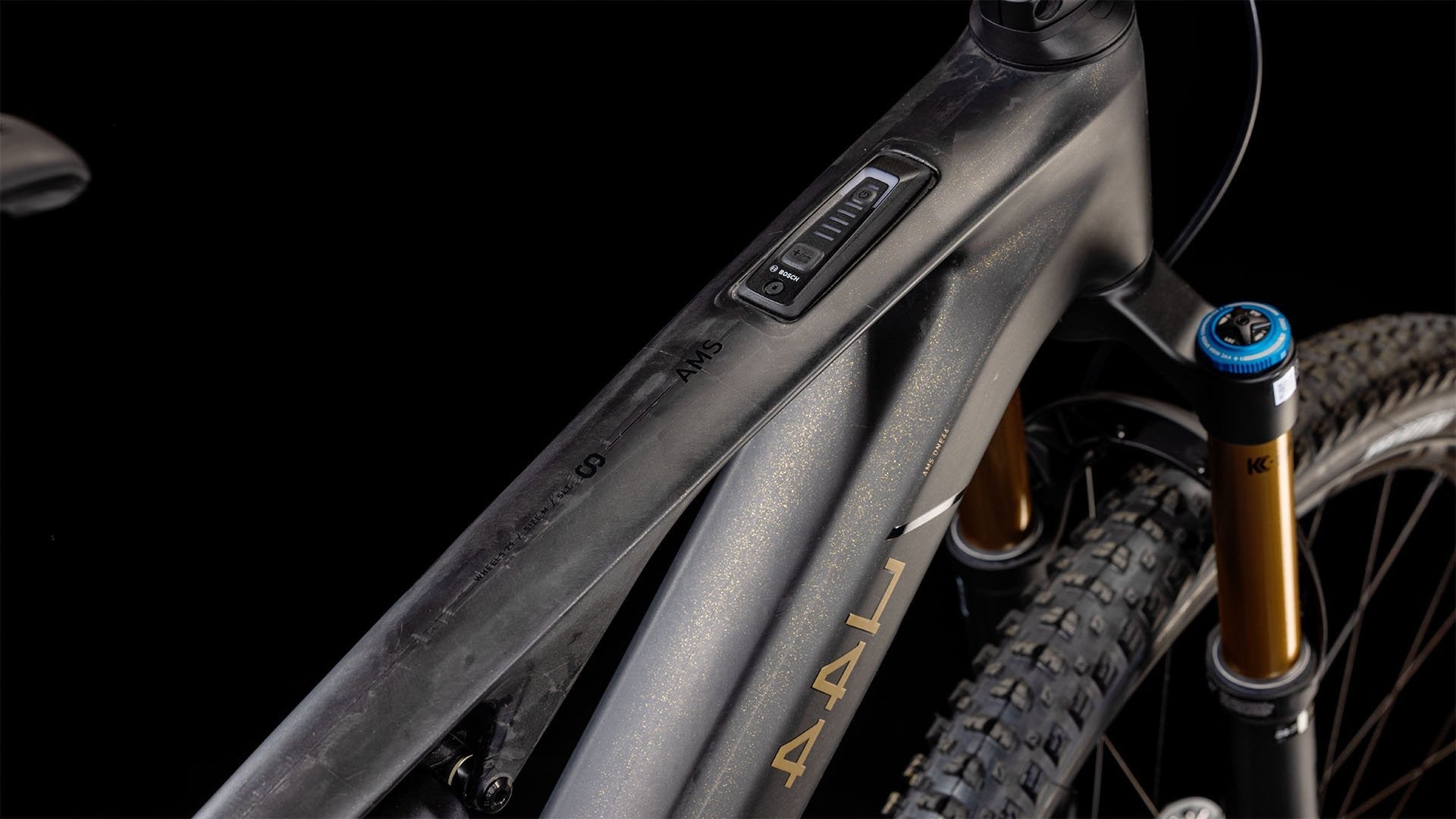 CUBE AMS HYBRID ONE44 C:68X SLT 400X 29 full suspension bike - carbon´n´golddust