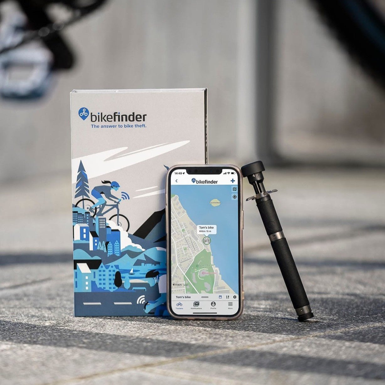 BIKEFINDER Gen2 GPS bike tracker – black - BIKEFINDER - Evelostore