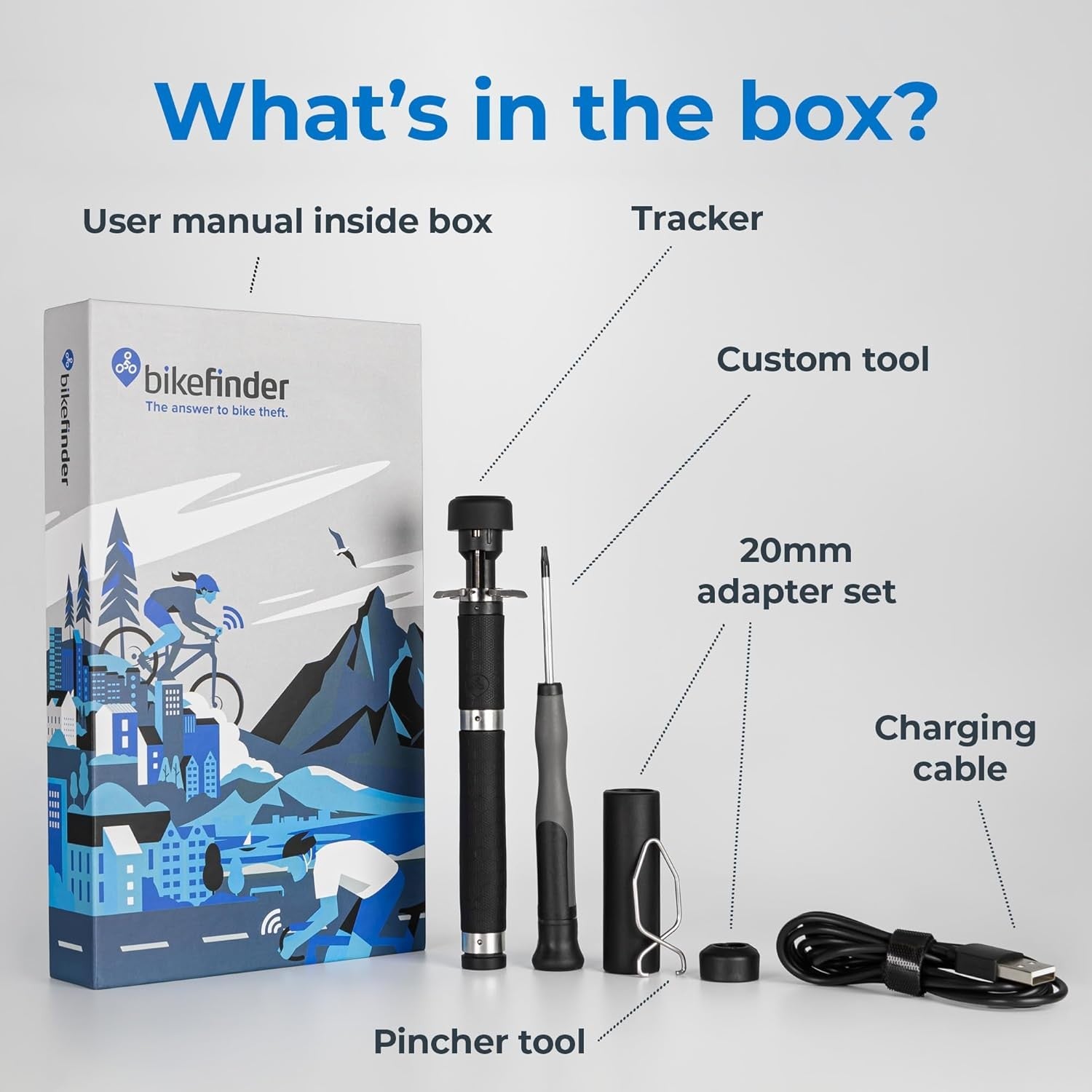 BIKEFINDER Gen2 GPS bike tracker – black - BIKEFINDER - Evelostore