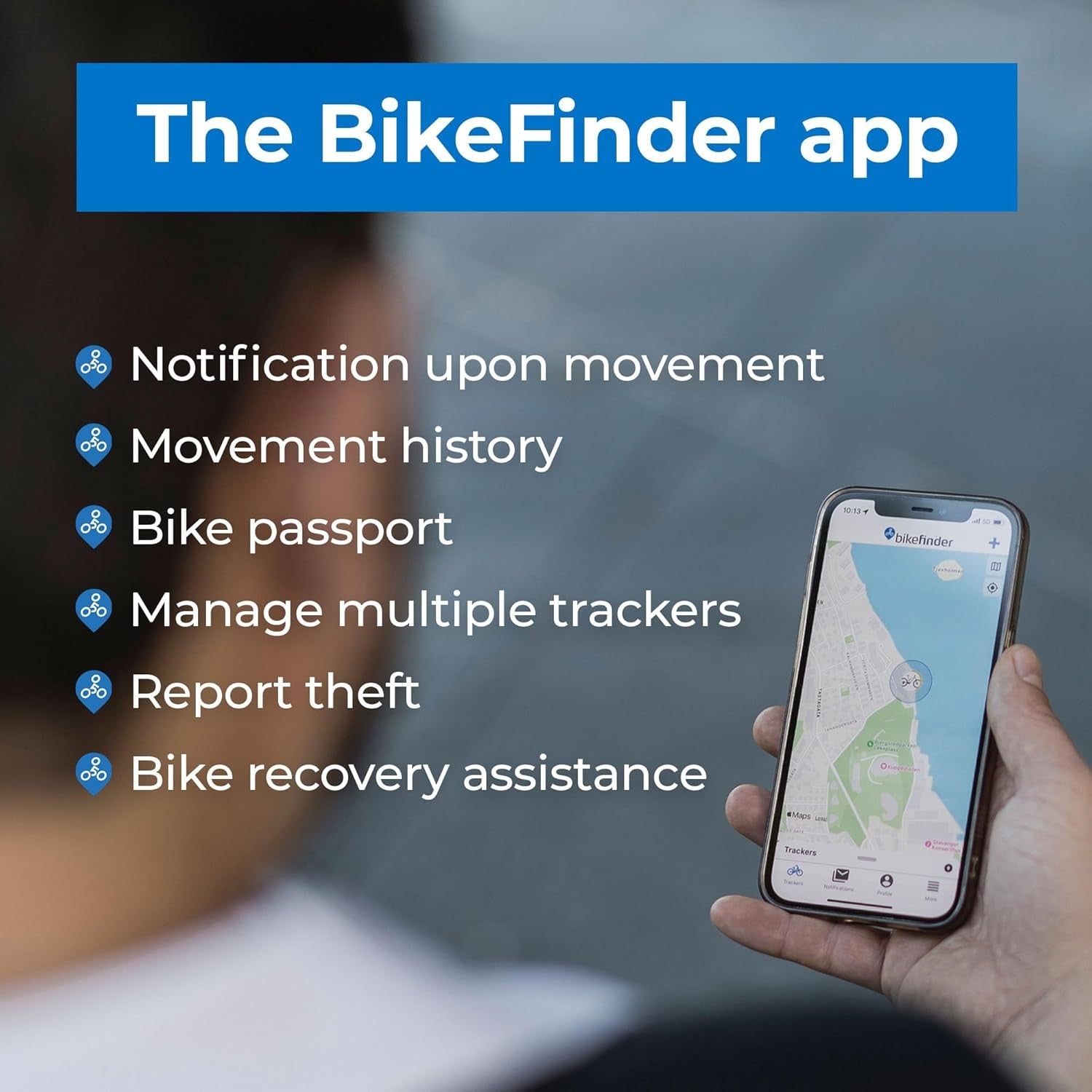 BIKEFINDER Gen2 GPS bike tracker – black - BIKEFINDER - Evelostore