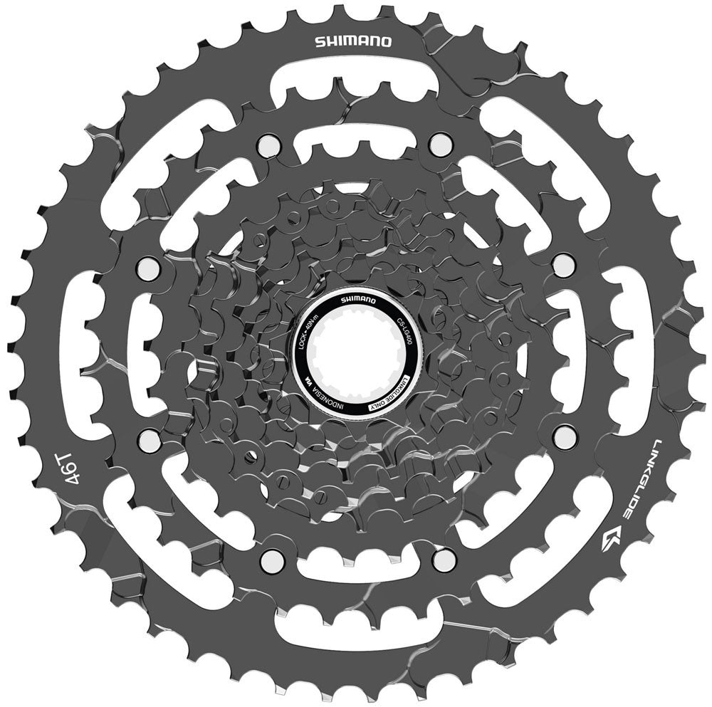 SHIMANO CS - LG400 - 9 cassette LinkGlide 9 - speed - SHIMANO - Evelostore