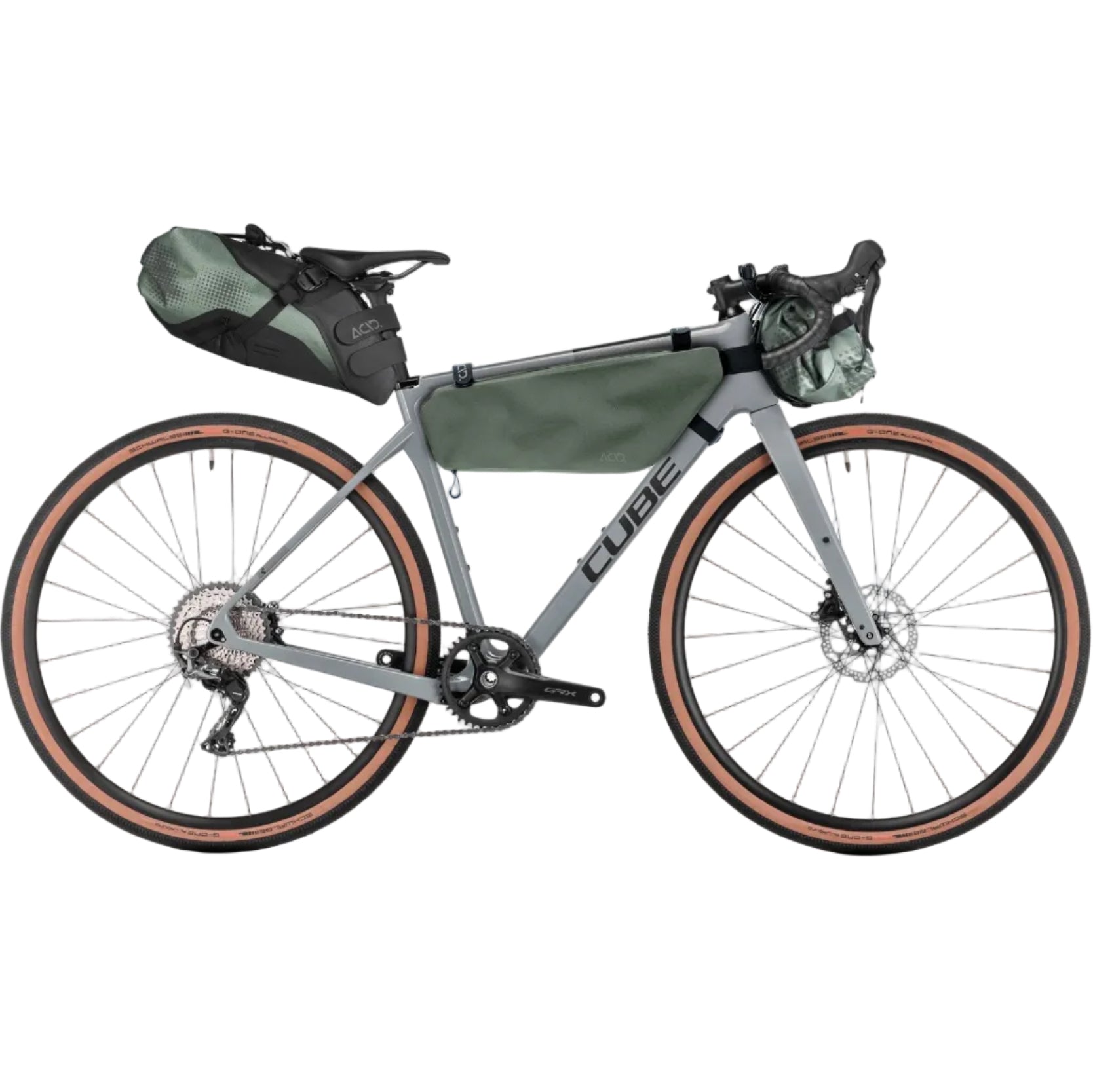 CUBE ACID PACK PRO 4 frame bag - green - ACID - Evelostore