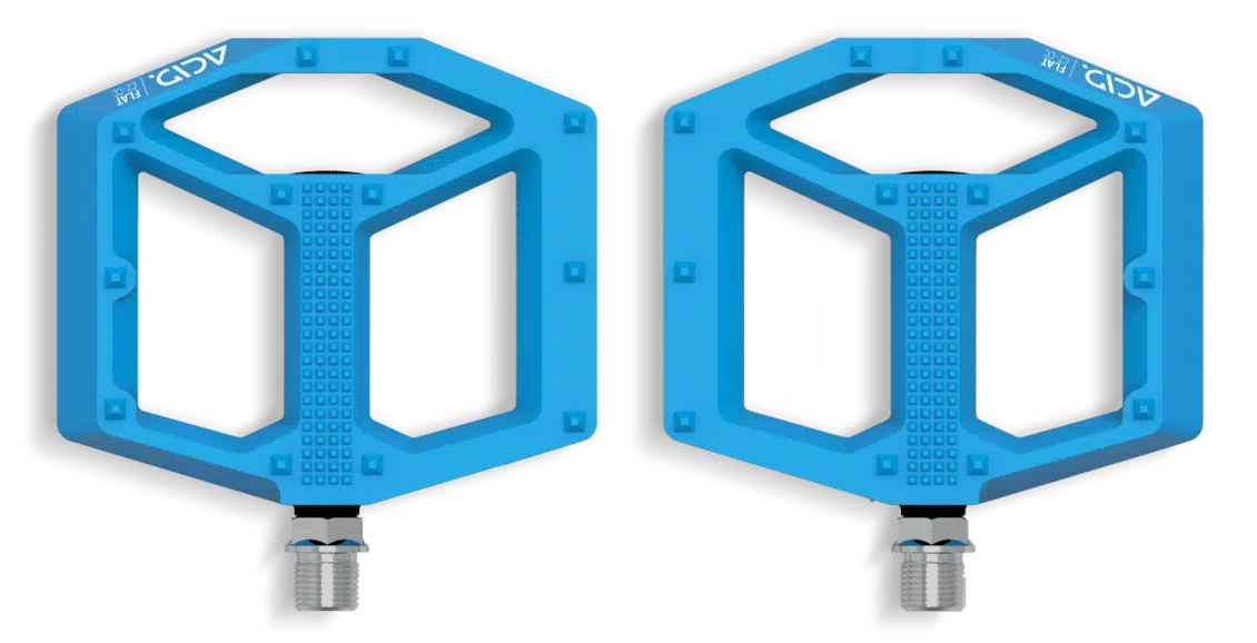 CUBE ACID FLAT C2-CC Pedale — blau