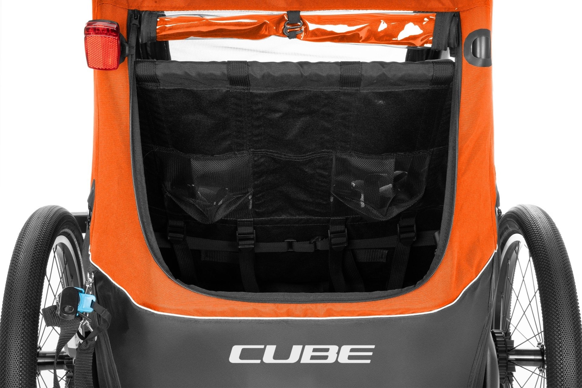 CUBE DOUBLE CMPT X ACTIONTEAM barnvagn - orange